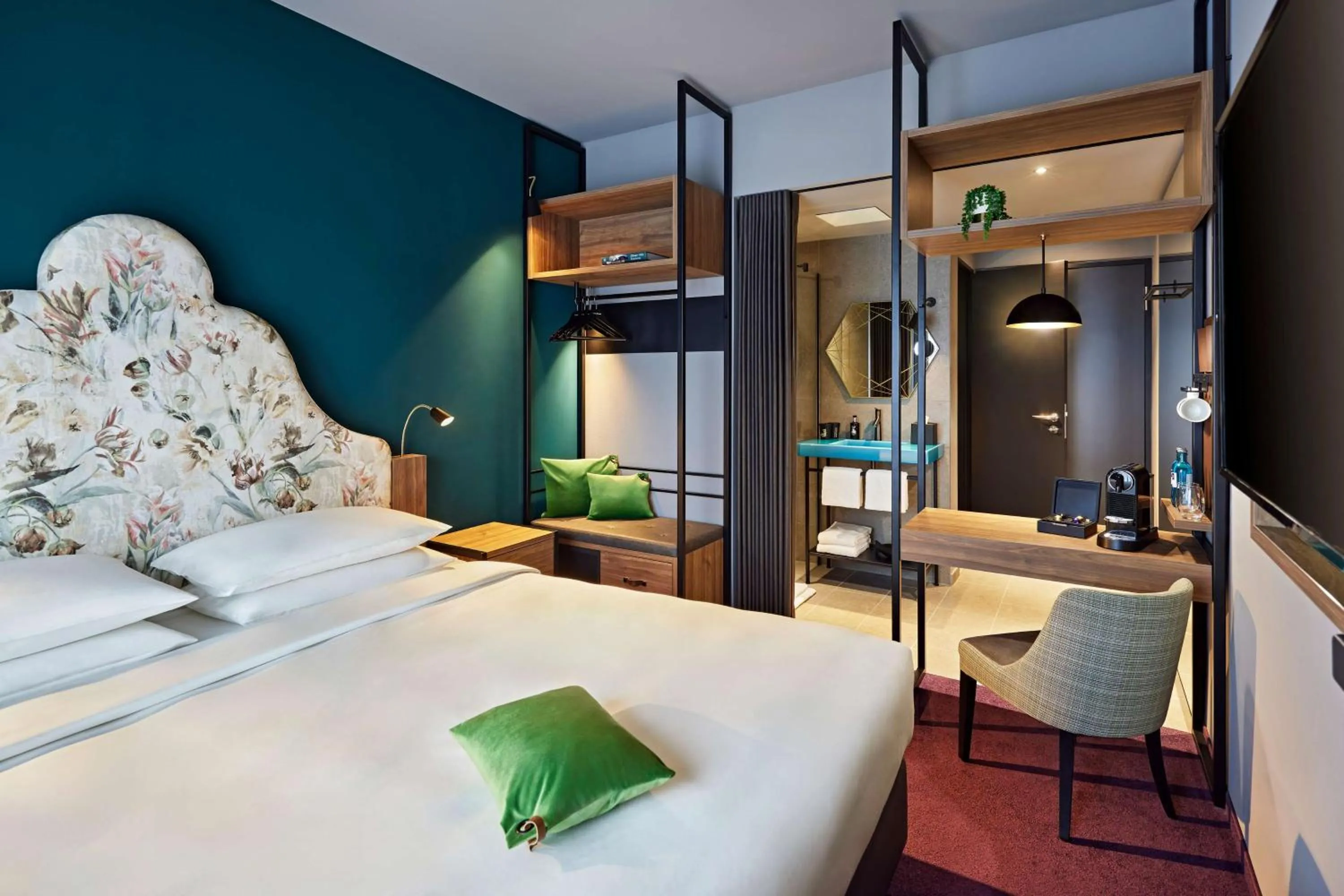 Bedroom, Bed in Me and All Hotel Dusseldorf Oberkassel, by Hyatt