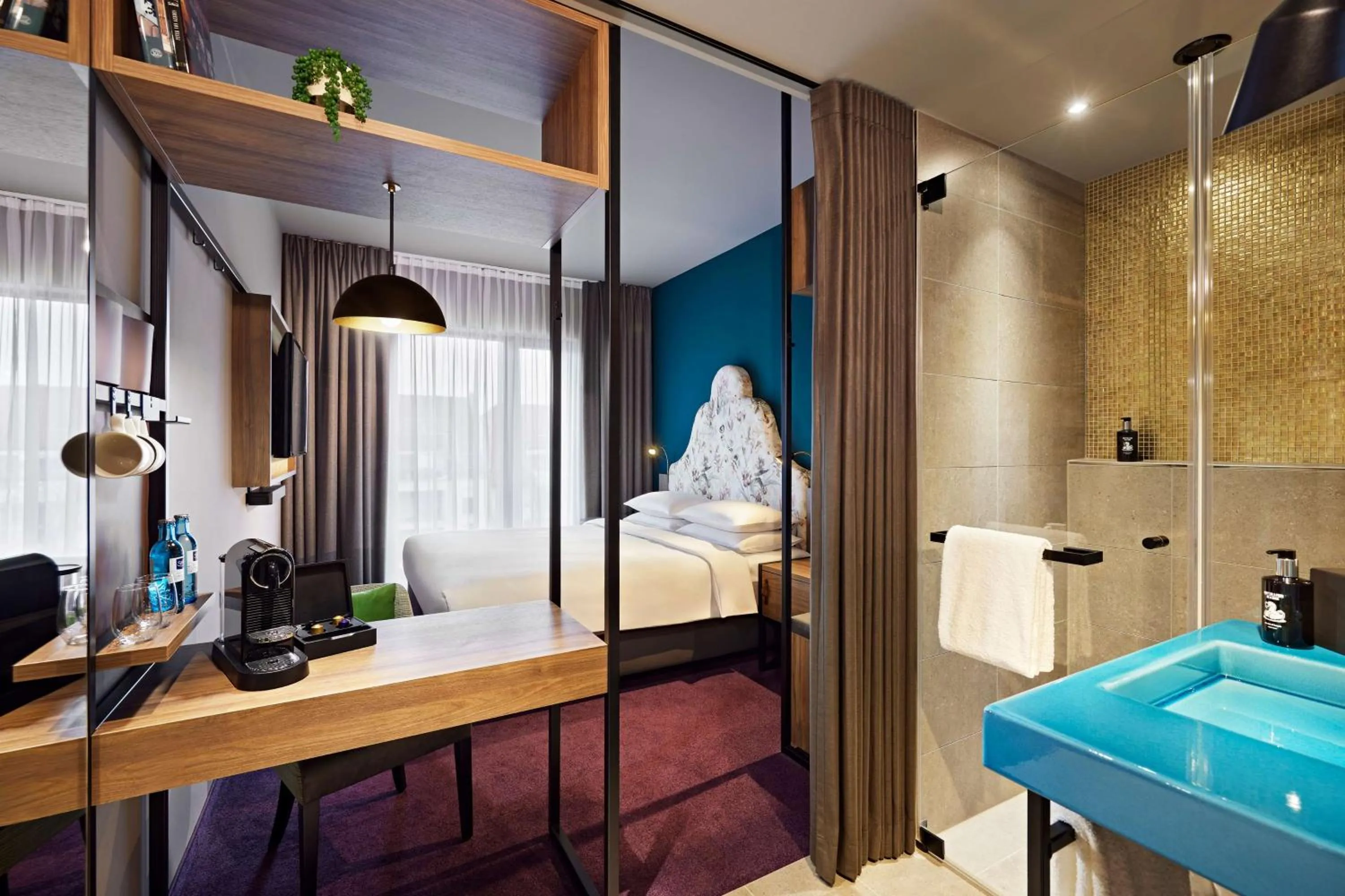 Bedroom, Bed in Me and All Hotel Dusseldorf Oberkassel, by Hyatt