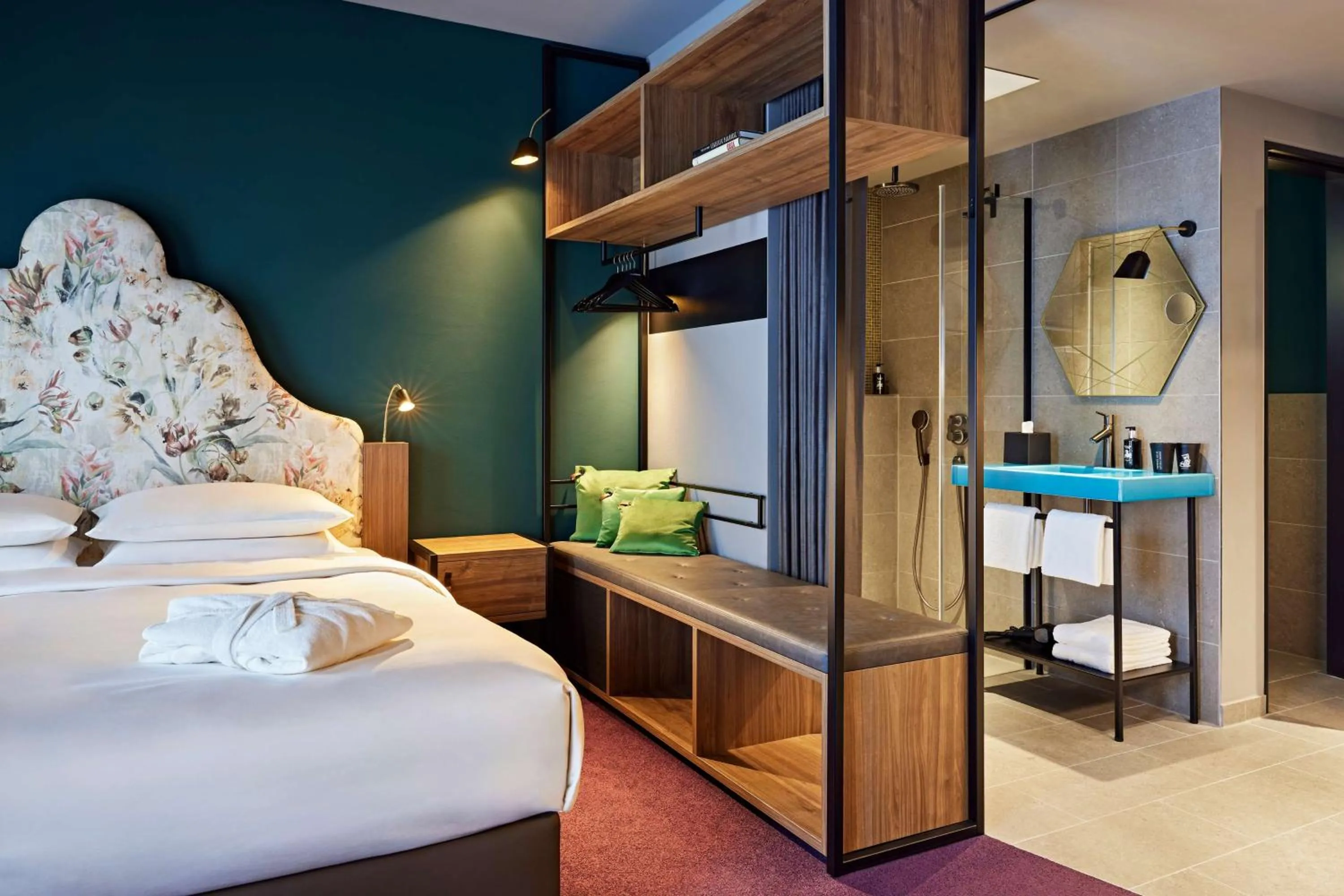 Bedroom, Bed in Me and All Hotel Dusseldorf Oberkassel, by Hyatt