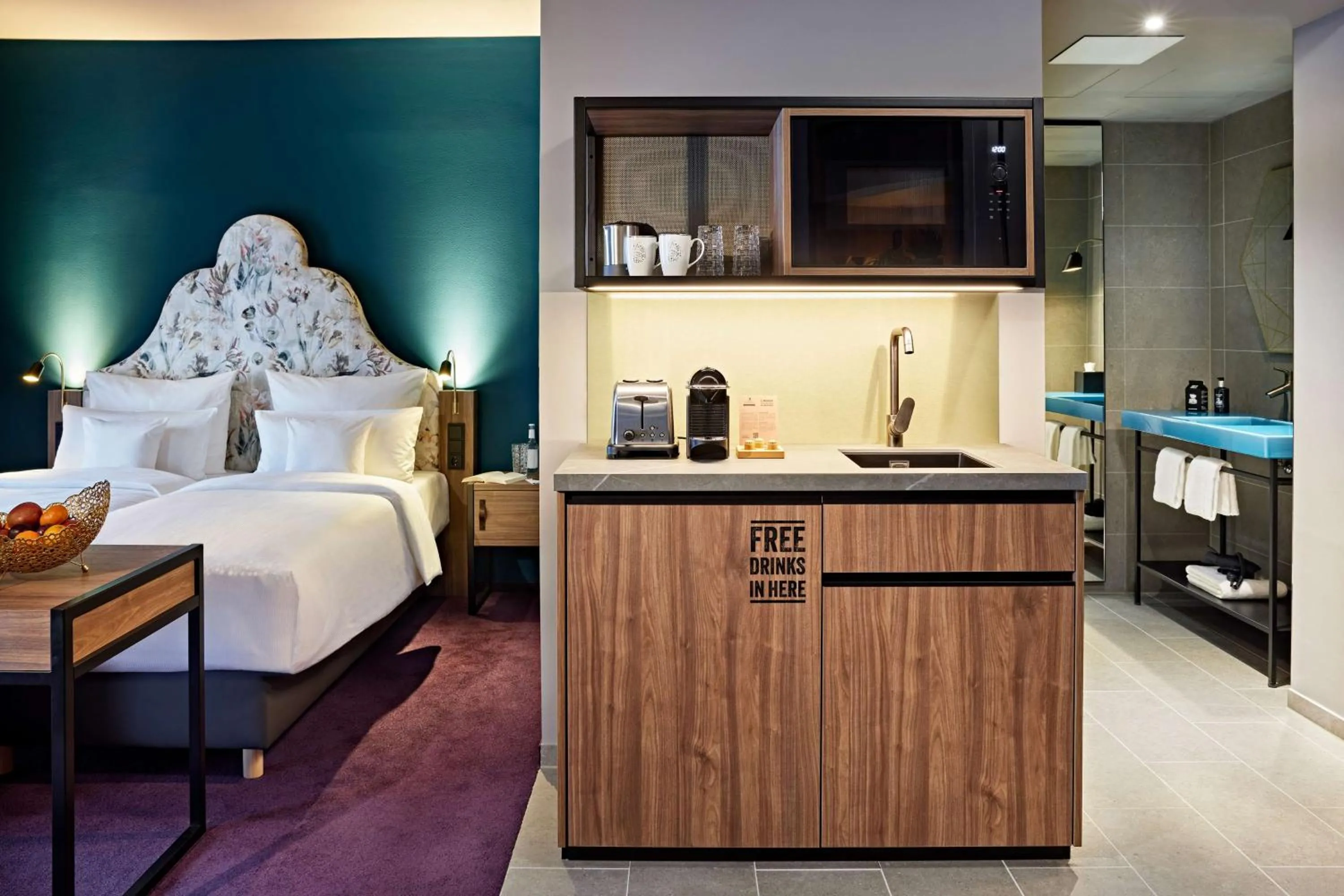 Photo of the whole room, Bed in Me and All Hotel Dusseldorf Oberkassel, by Hyatt