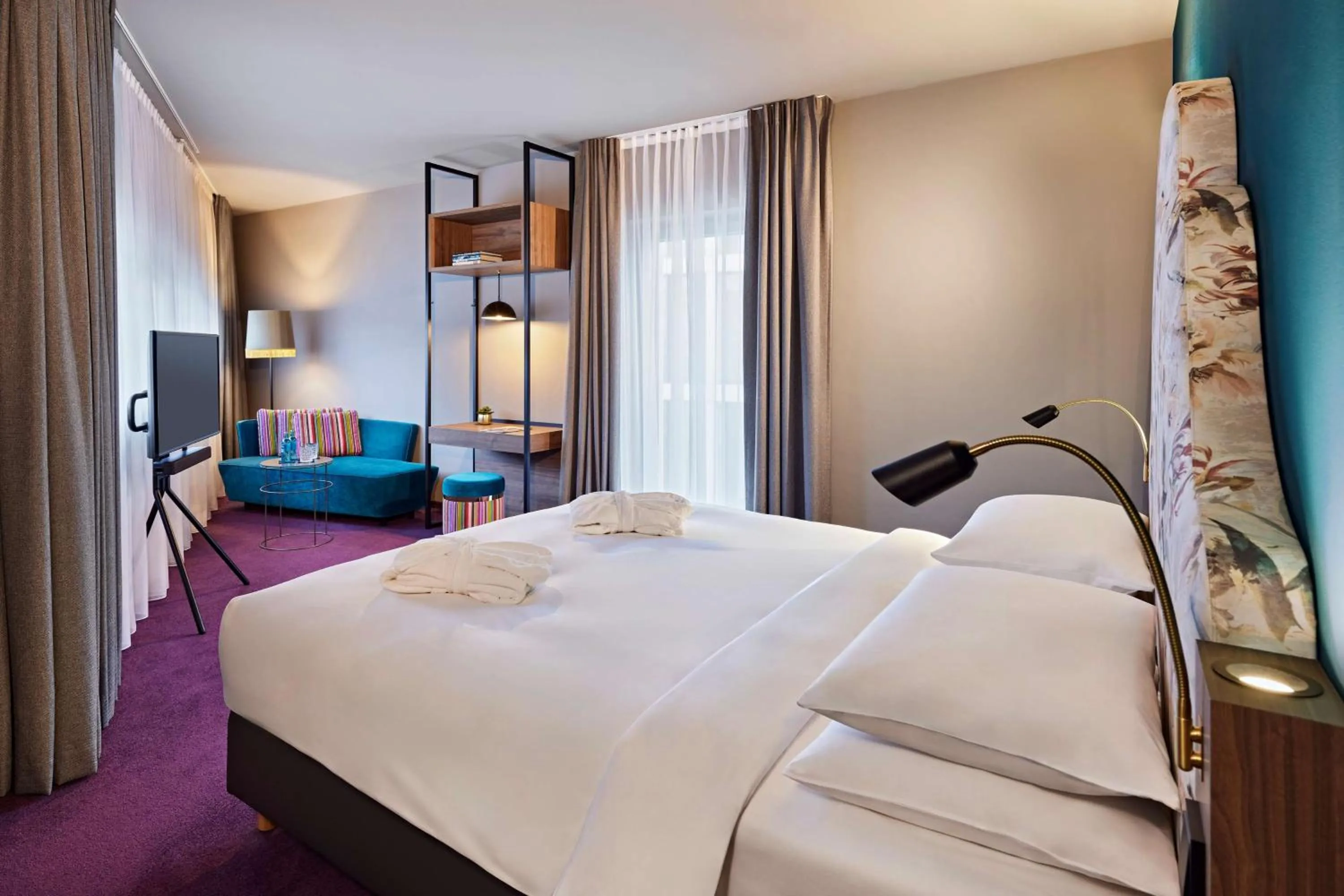 Bedroom, Bed in Me and All Hotel Dusseldorf Oberkassel, by Hyatt