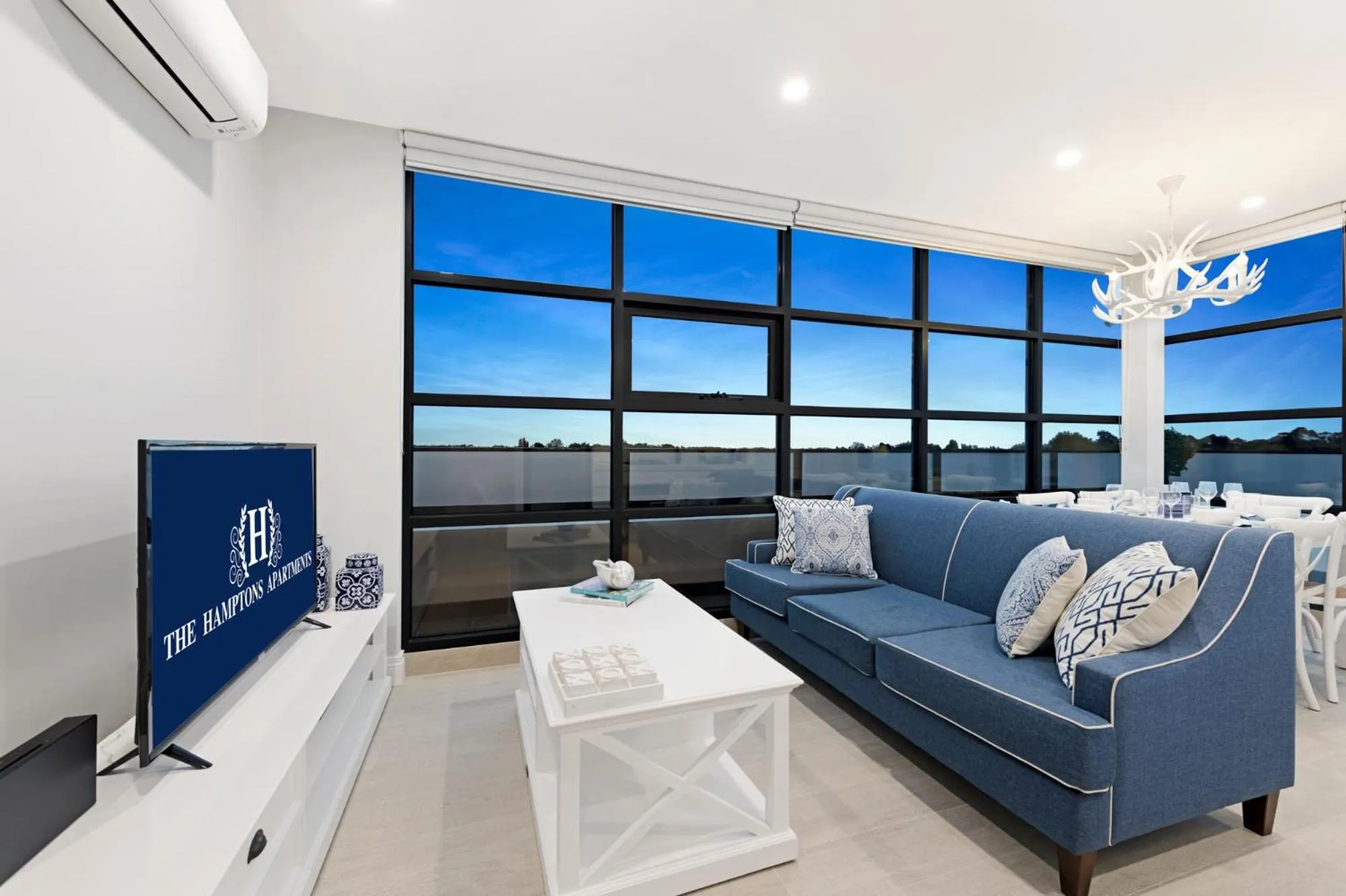 Living room in The Hamptons Apartments - St Kilda