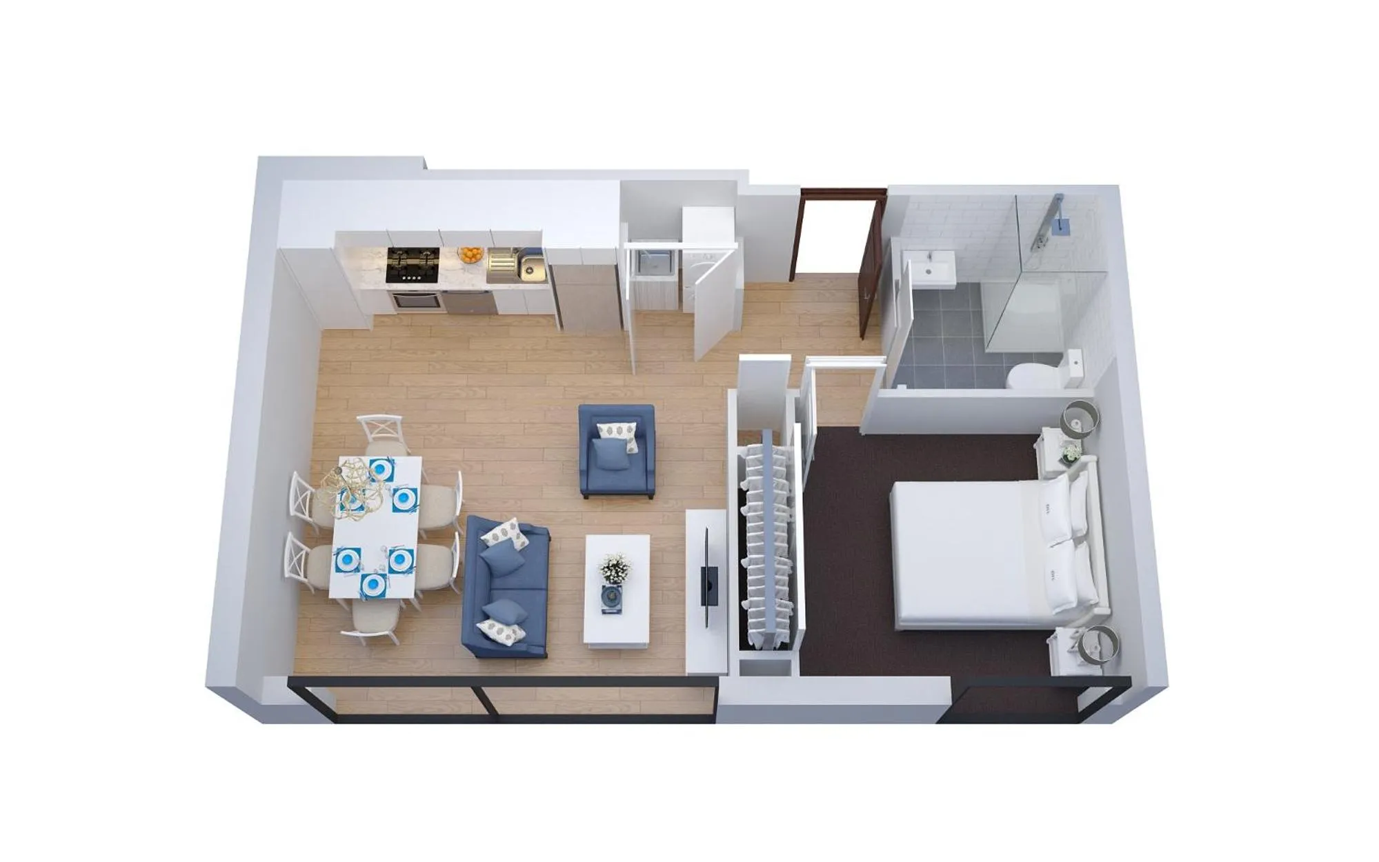 Floor plan in The Hamptons Apartments - St Kilda