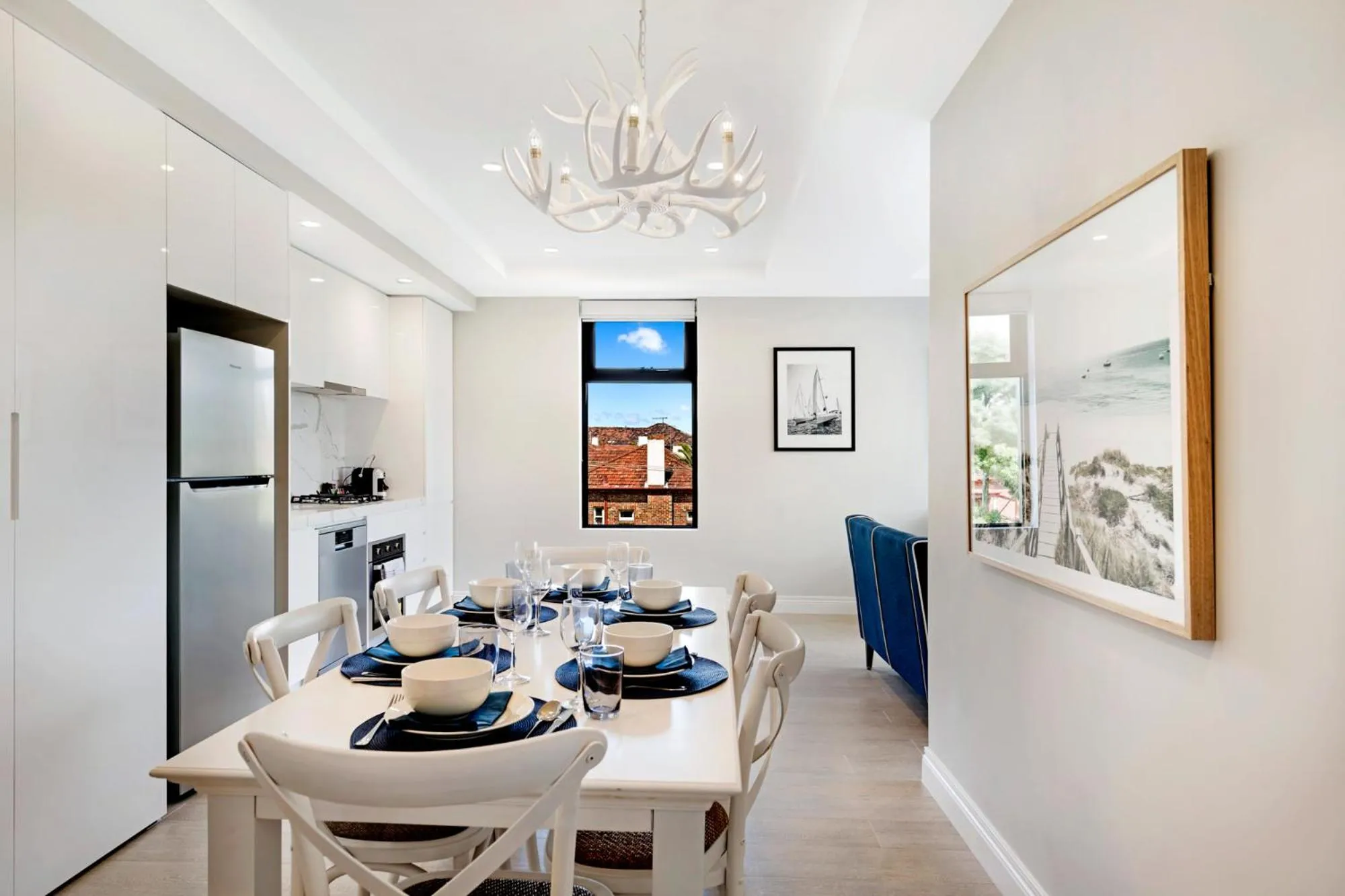 Kitchen or kitchenette in The Hamptons Apartments - St Kilda