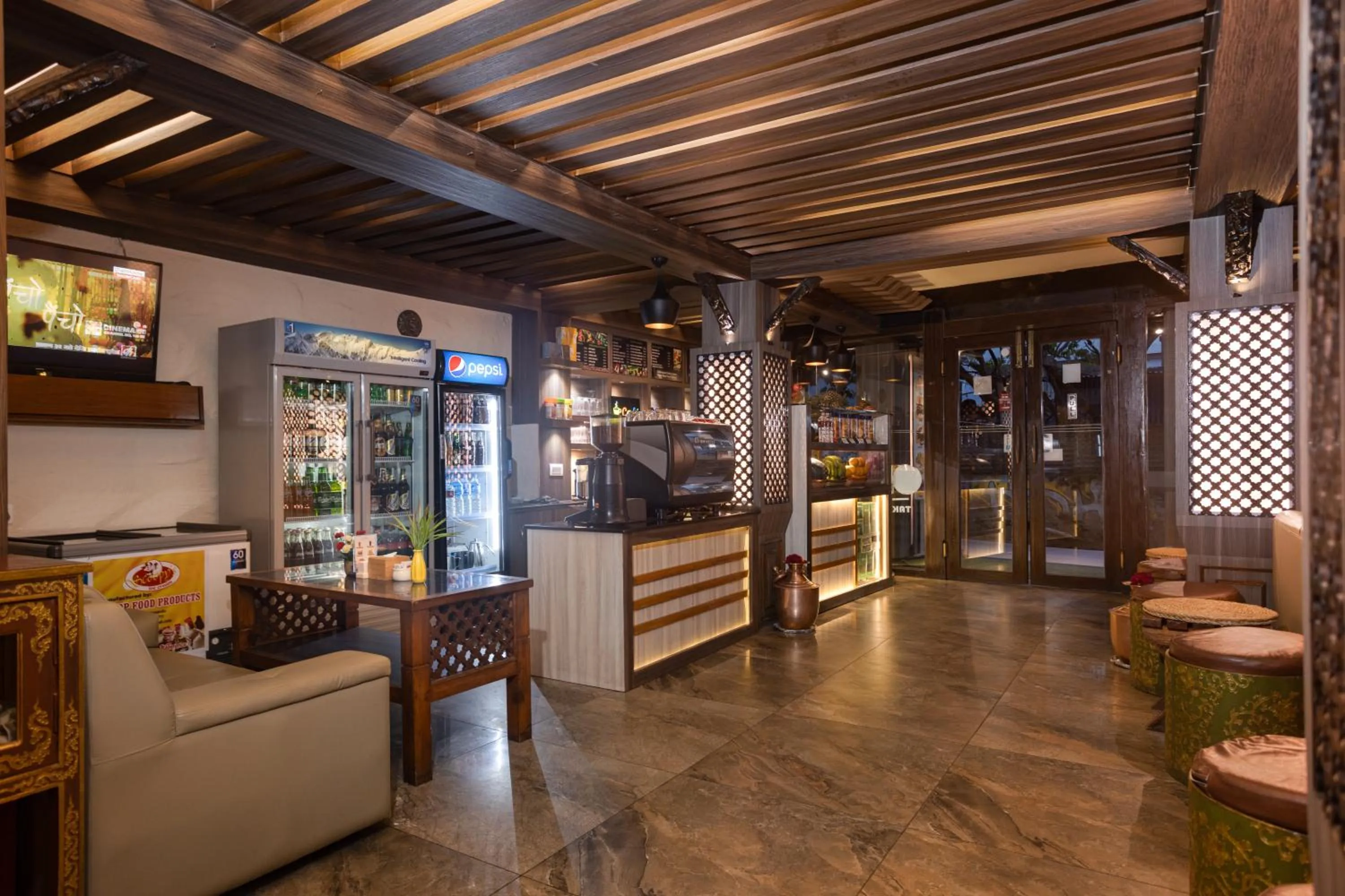 Communal lounge/ TV room in Thamel Boutique Hotel