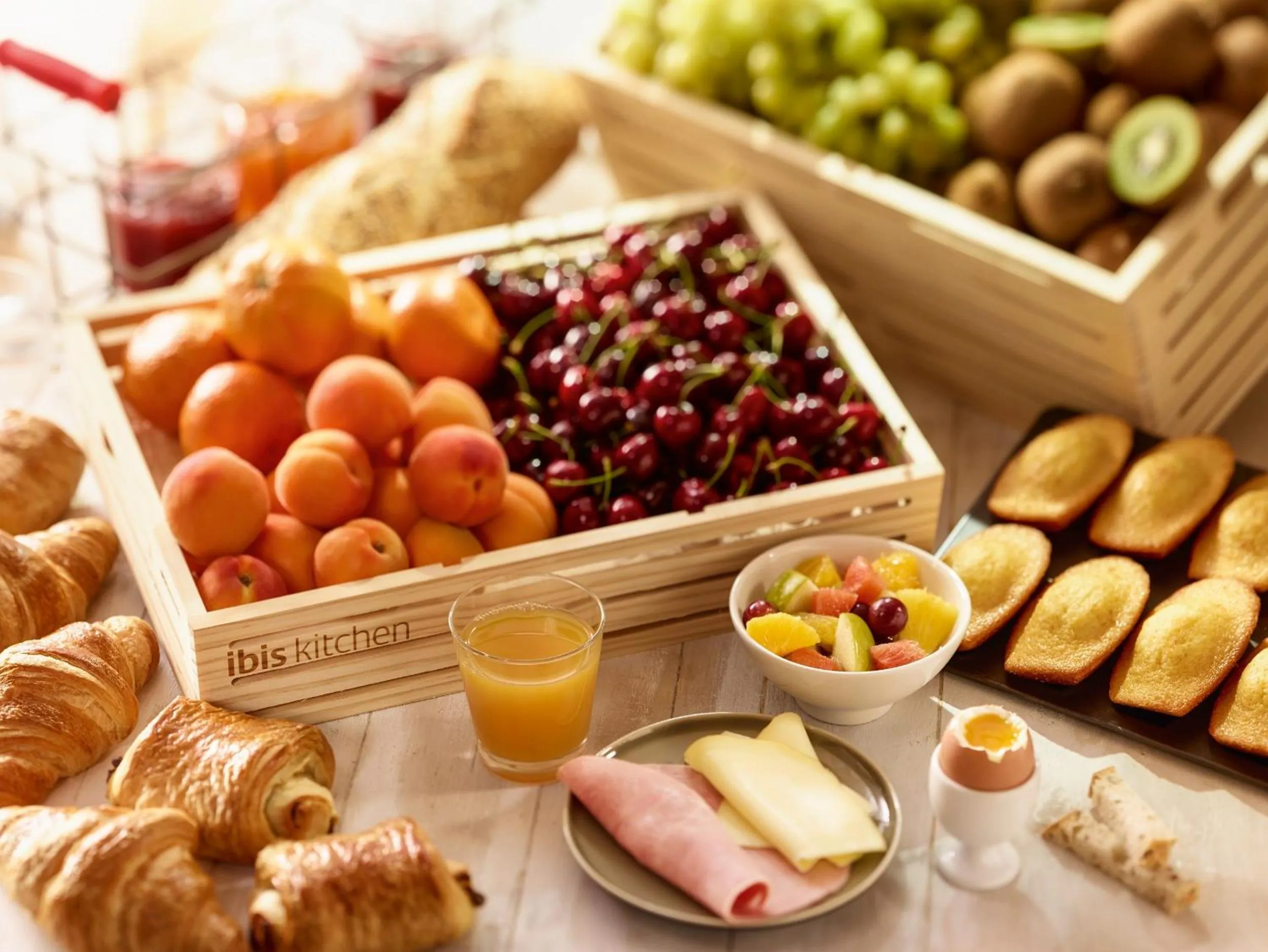 Buffet breakfast in ibis Cannes Mandelieu