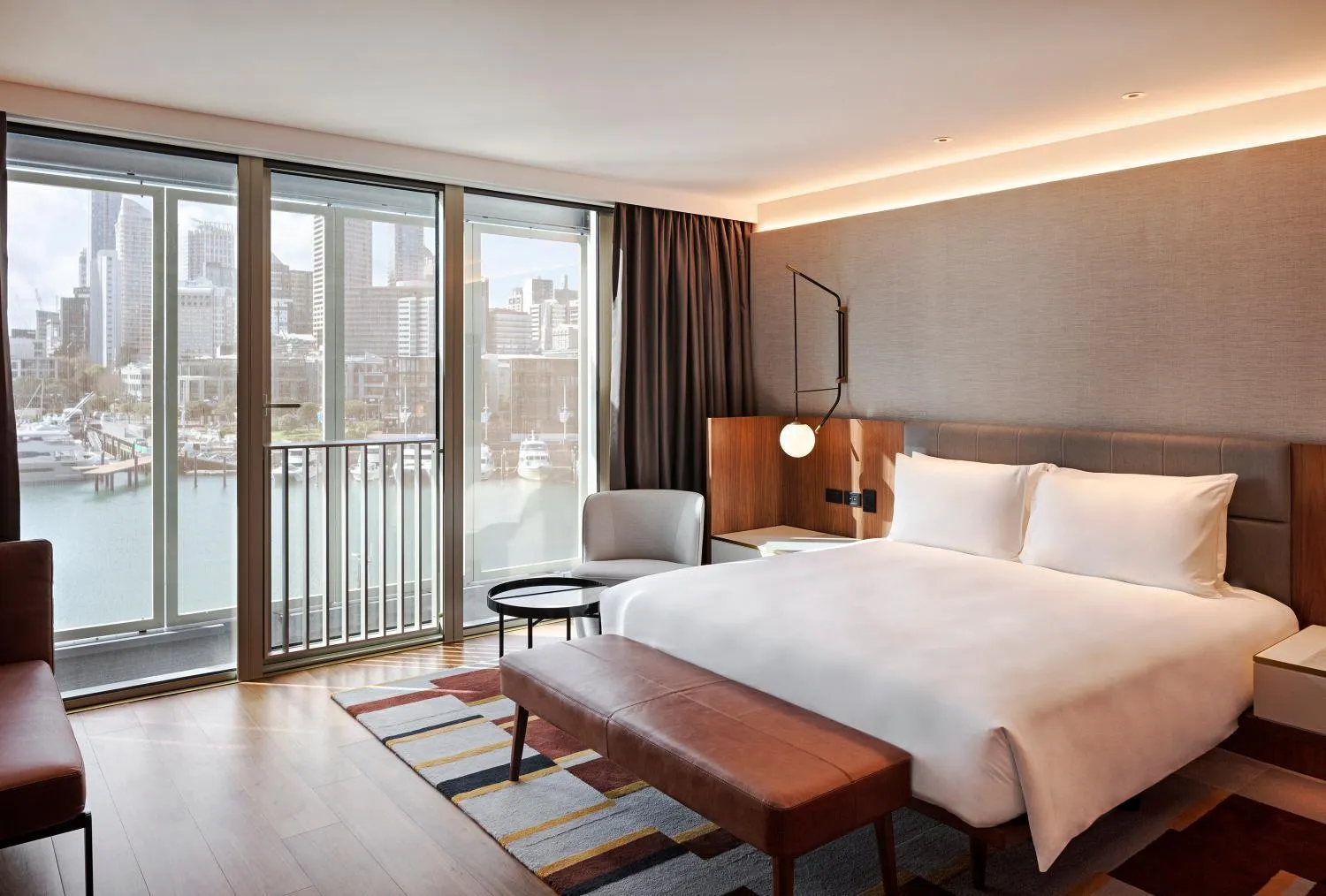 View (from property/room), Bed in Park Hyatt Auckland