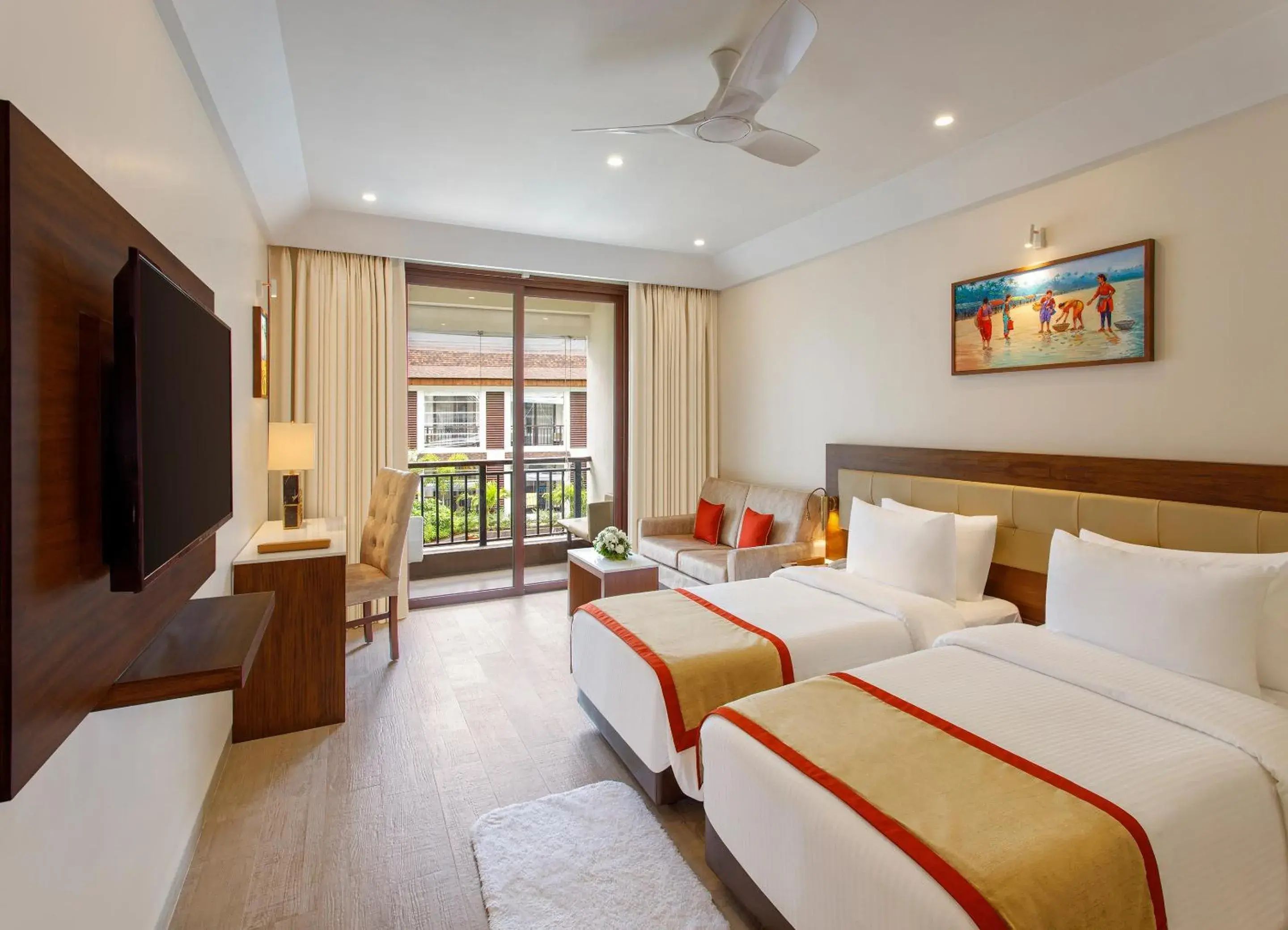 Deluxe Twin Room with Balcony - single occupancy in Sobit Sarovar Portico Deluxe Twin Room with Balcony - single occupancy in Sobit Sarovar Portico