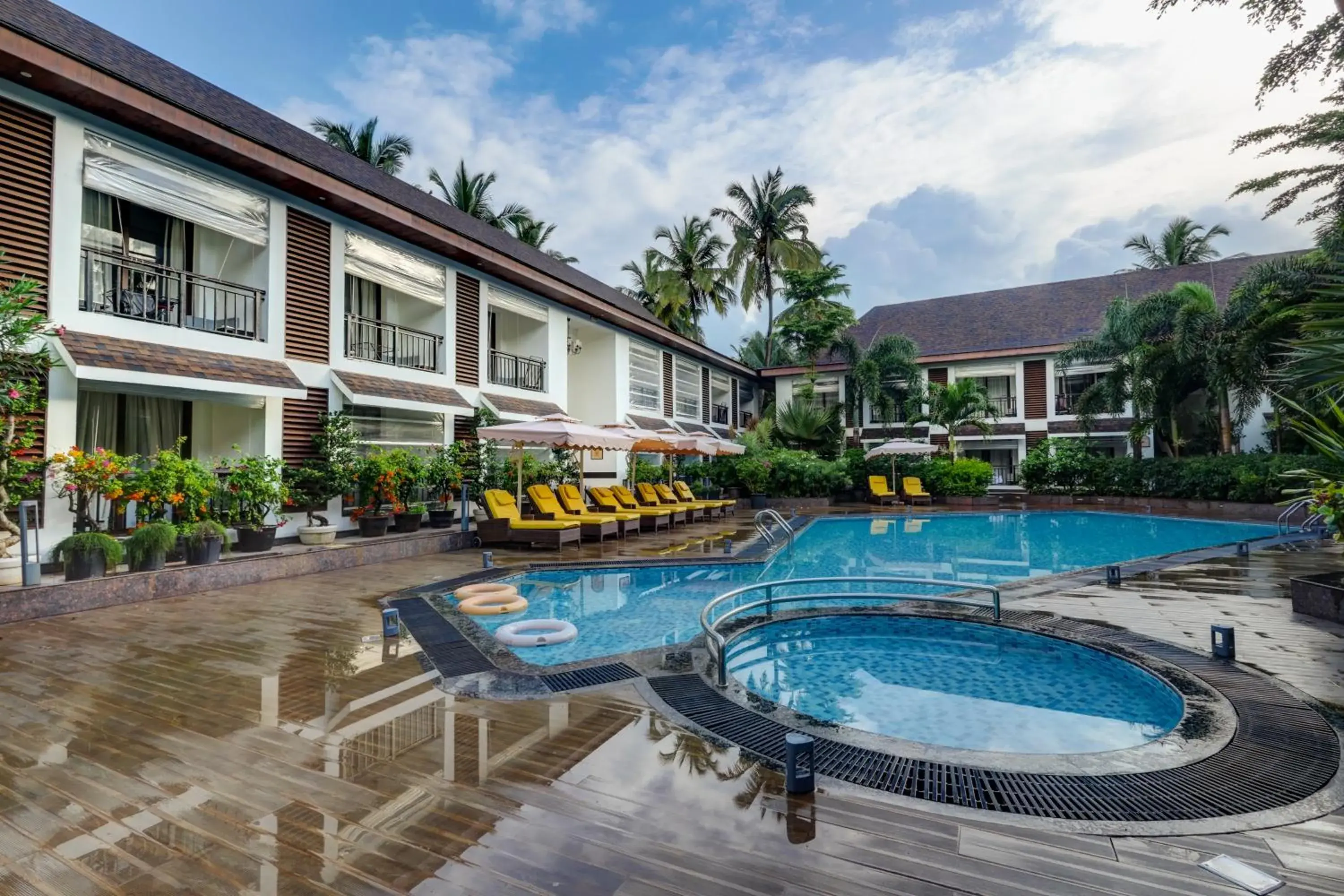 Pool View Double Rooms With Balcony - single occupancy in Sobit Sarovar Portico Pool View Double Rooms With Balcony - single occupancy in Sobit Sarovar Portico