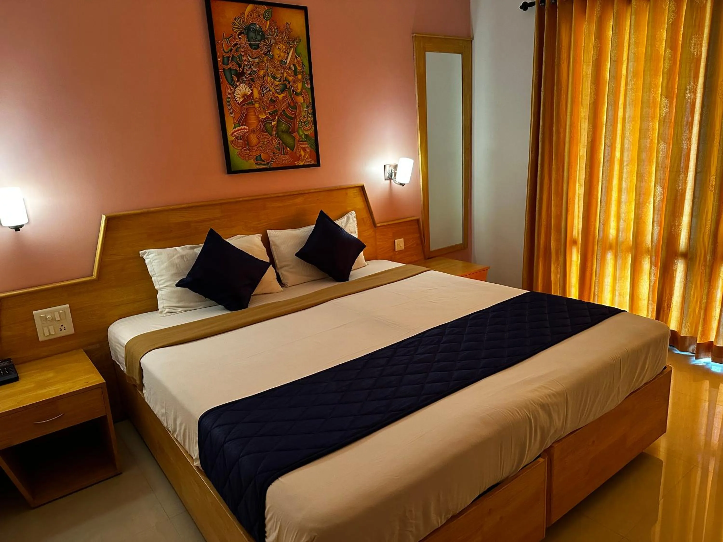 Bed in Hotel Opalo Kailas