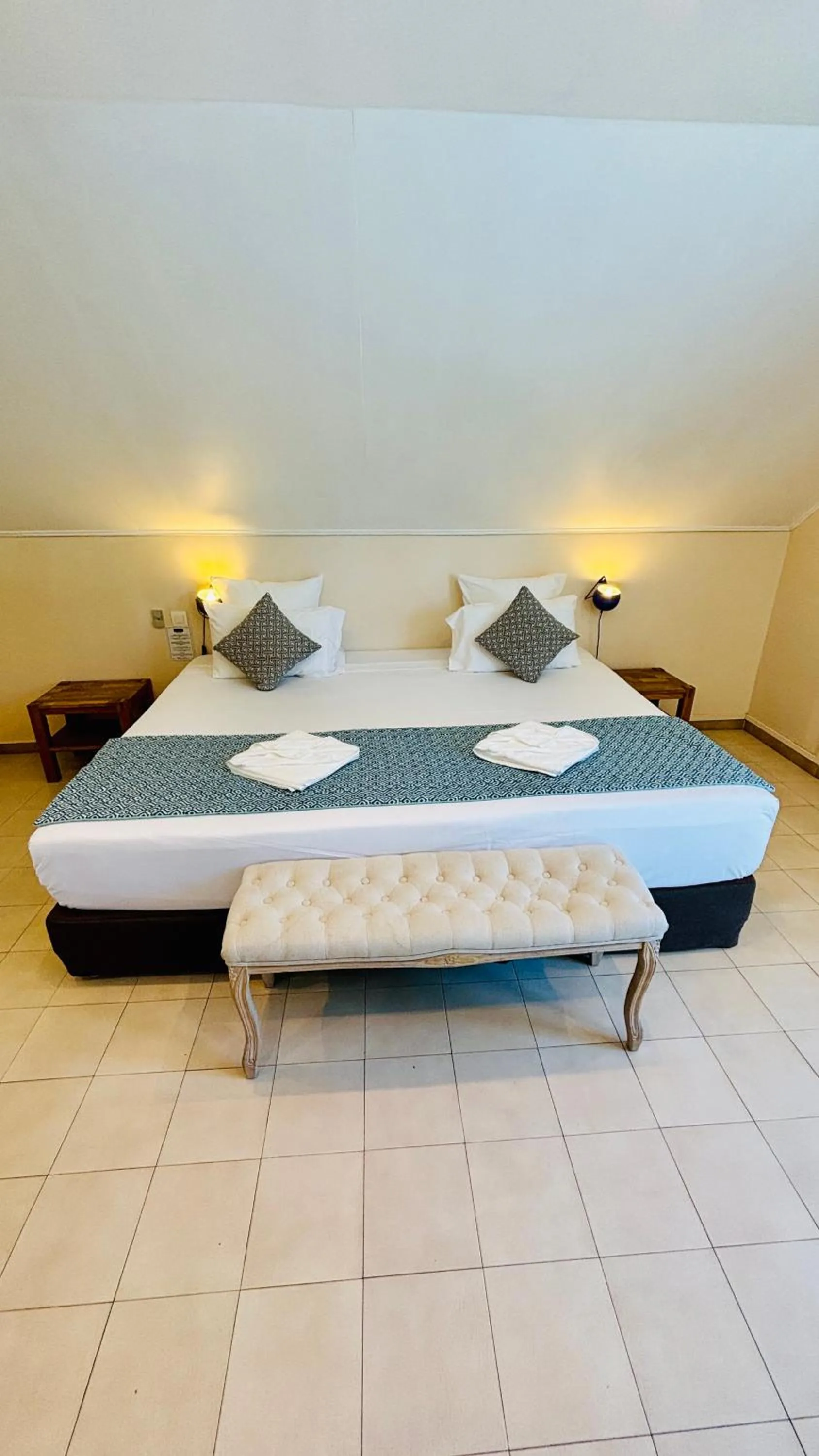 Bed in Hôtel Coco Island