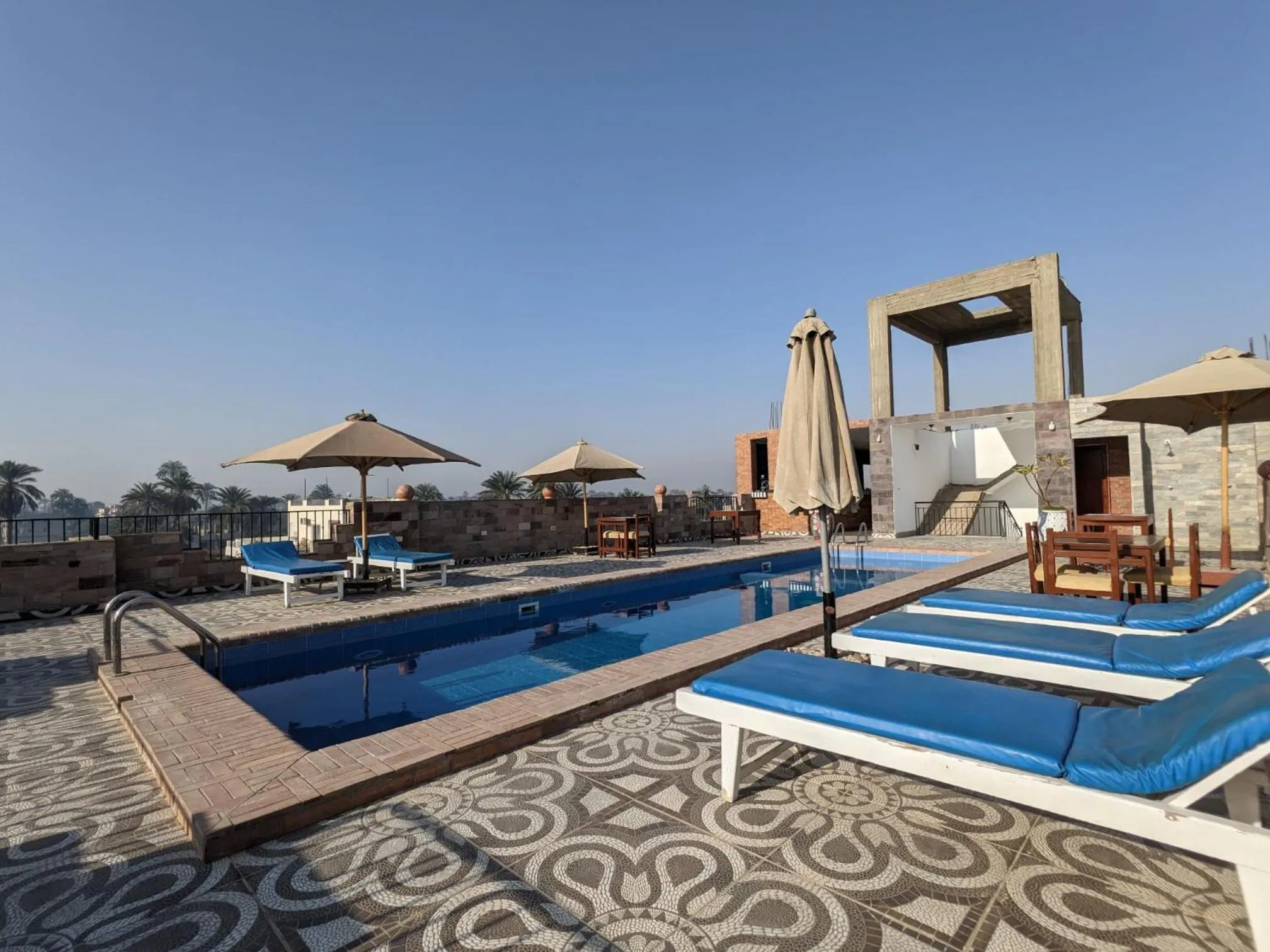 Pool view in Nile Panorama Hotel & Restaurant