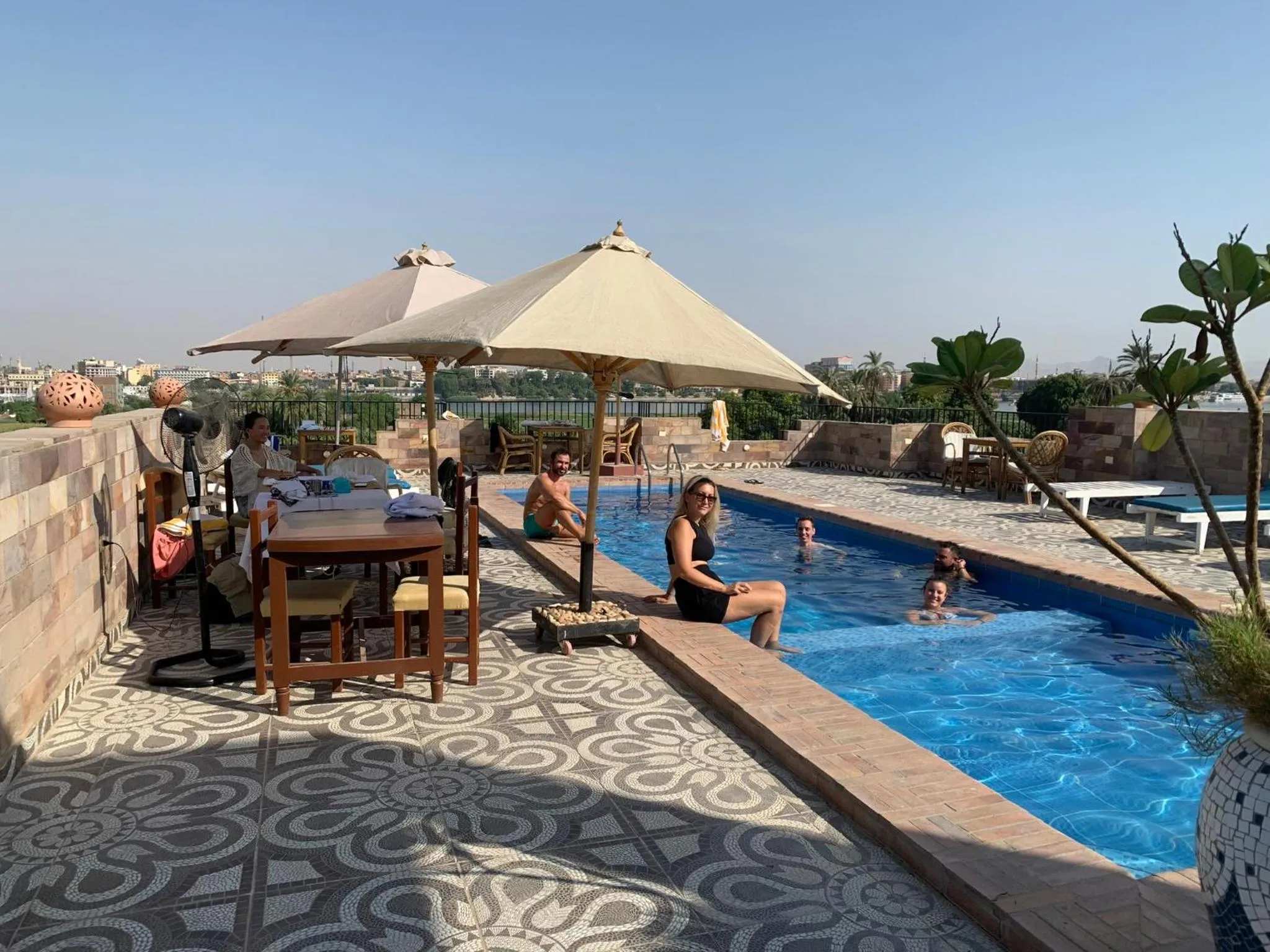 Patio in Nile Panorama Hotel & Restaurant