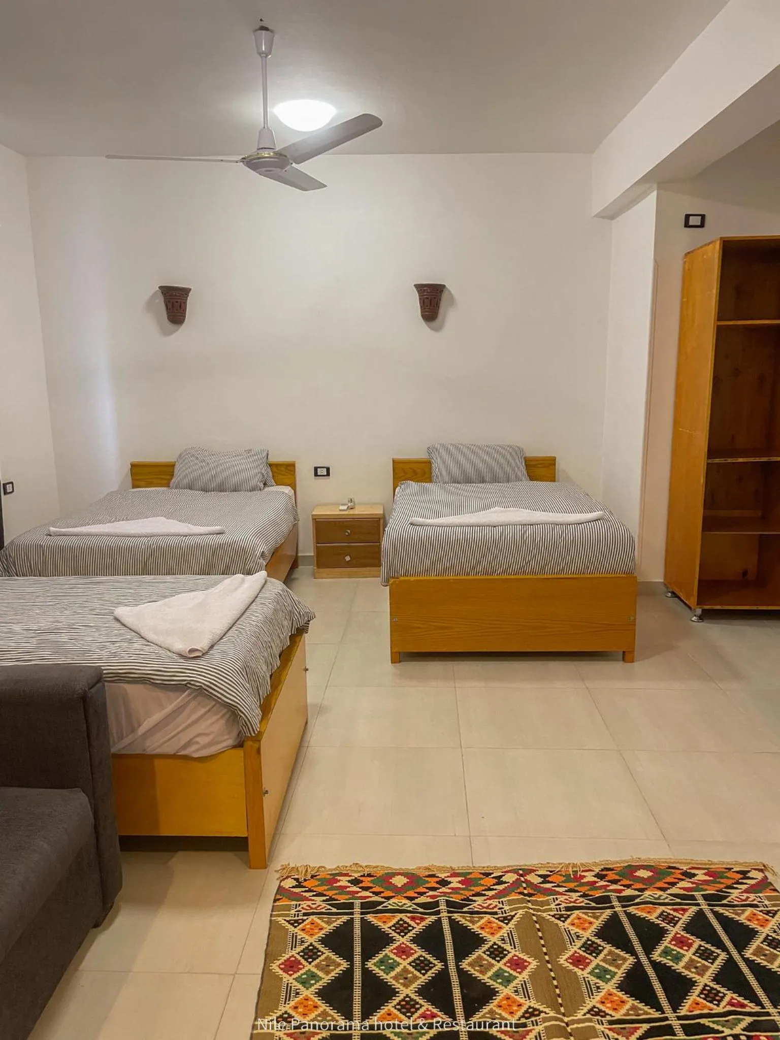 Bed in Nile Panorama Hotel & Restaurant