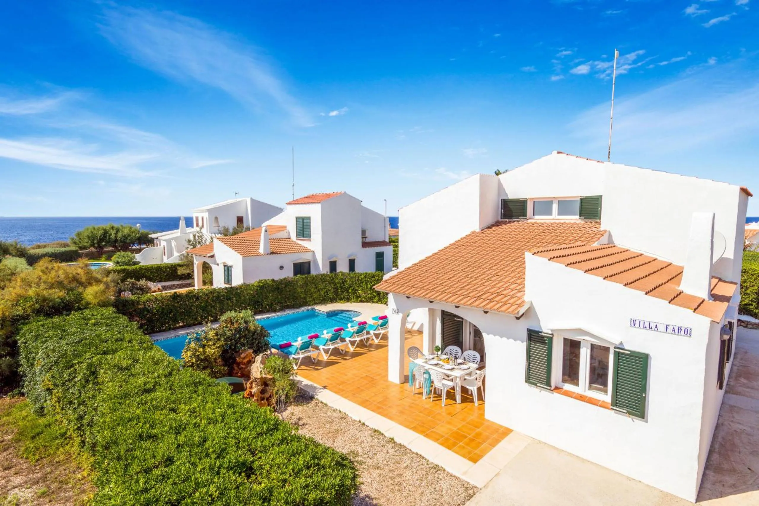 Pool view in Villa FARO by Mauter Villas