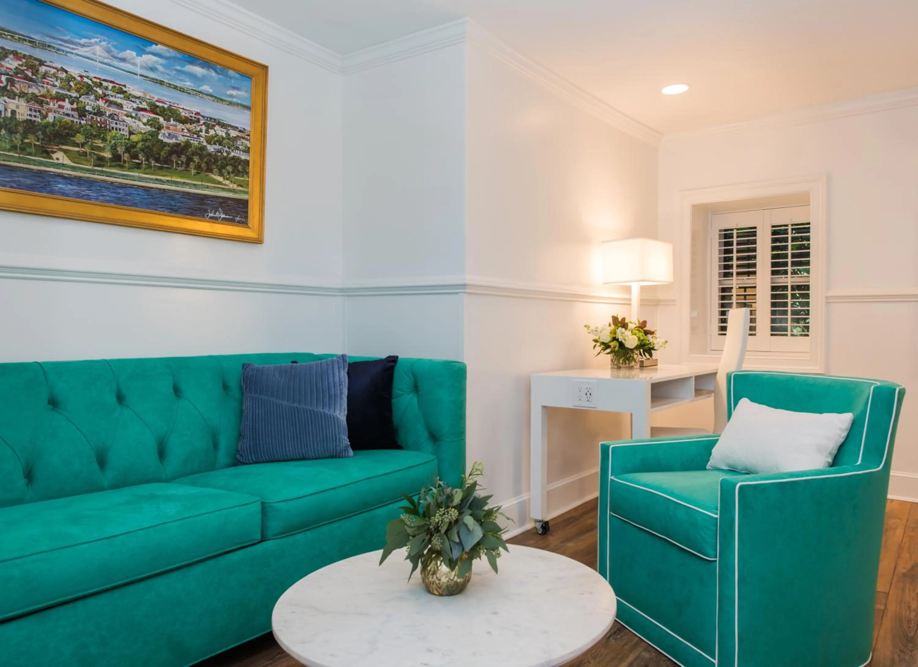 Seating area in 20 South Battery