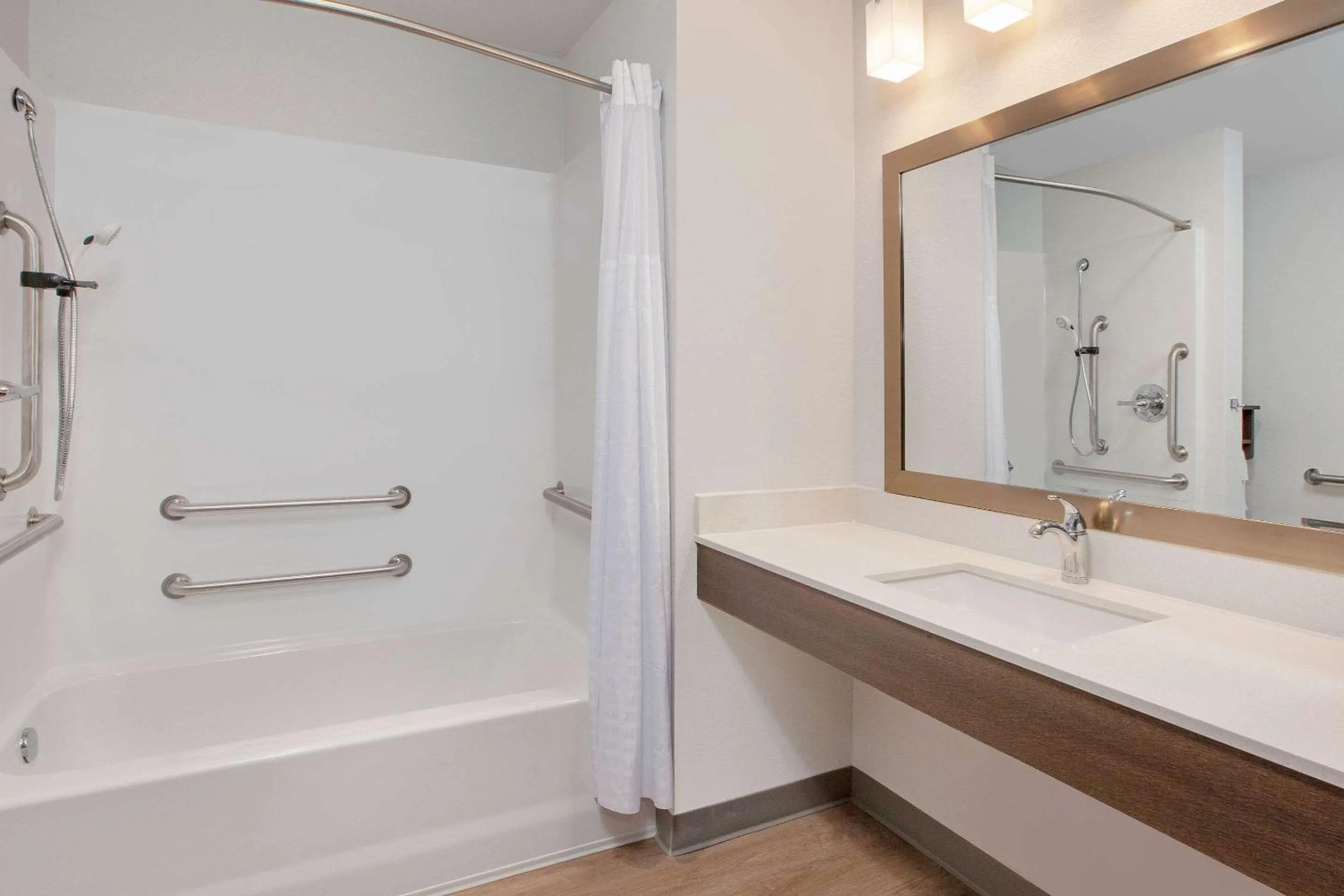 Bathroom in WoodSpring Suites Quantico