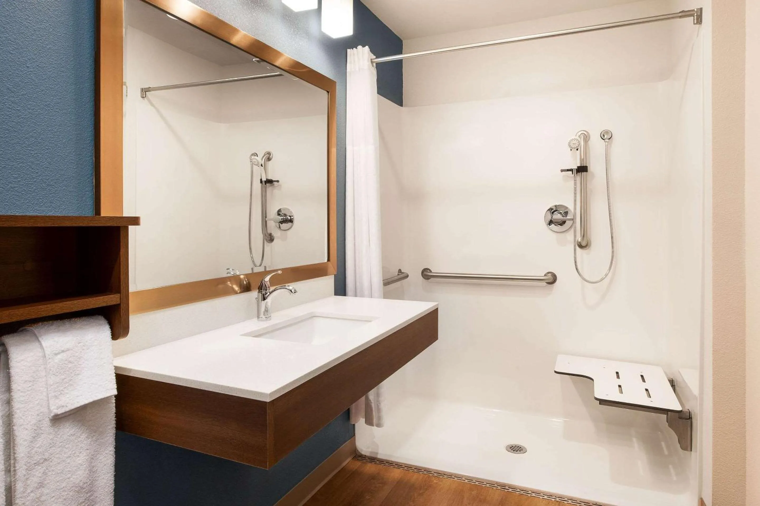 Bathroom in WoodSpring Suites Quantico