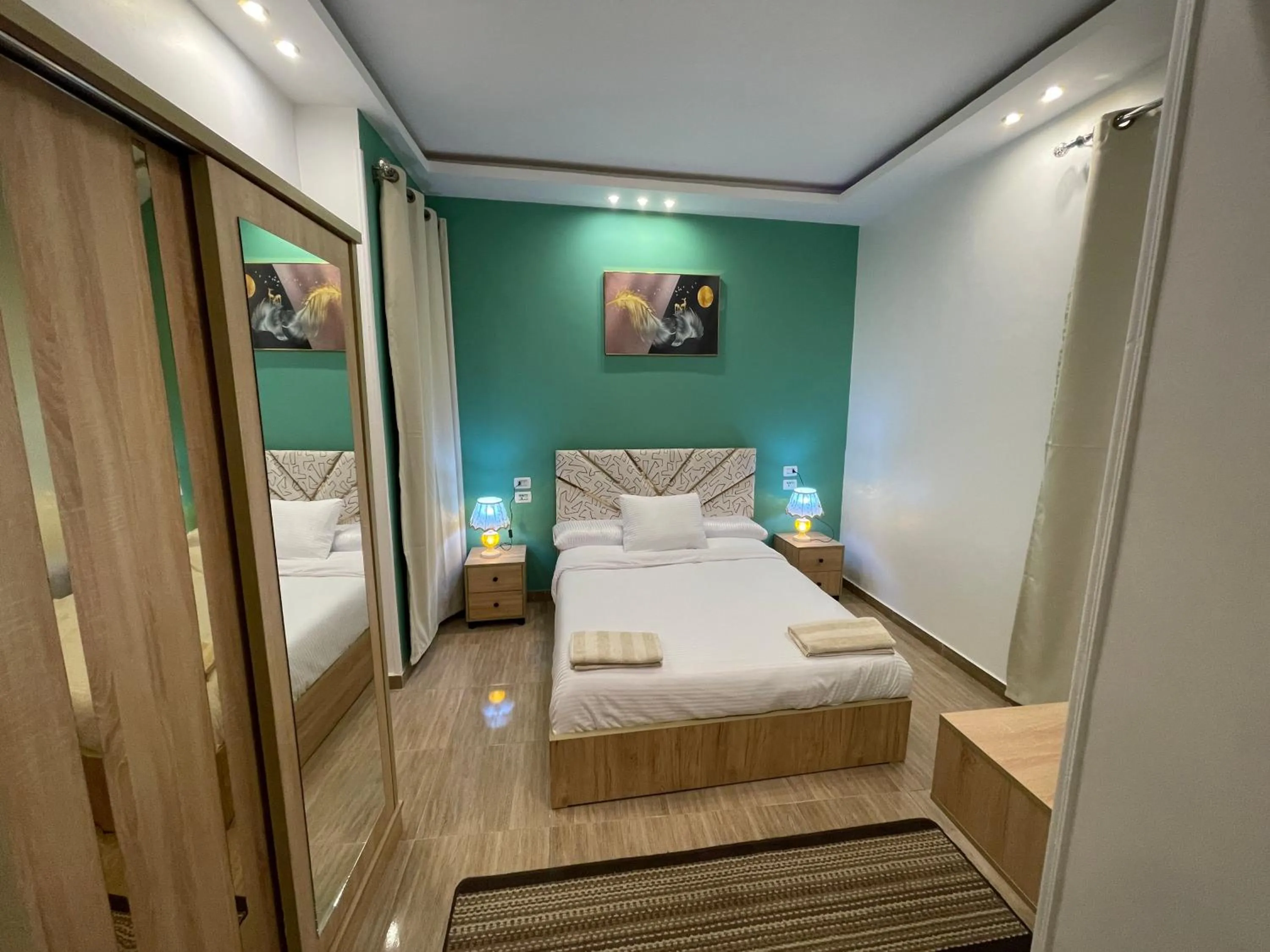 Bed in Farida Pyramids Boutique Hotel