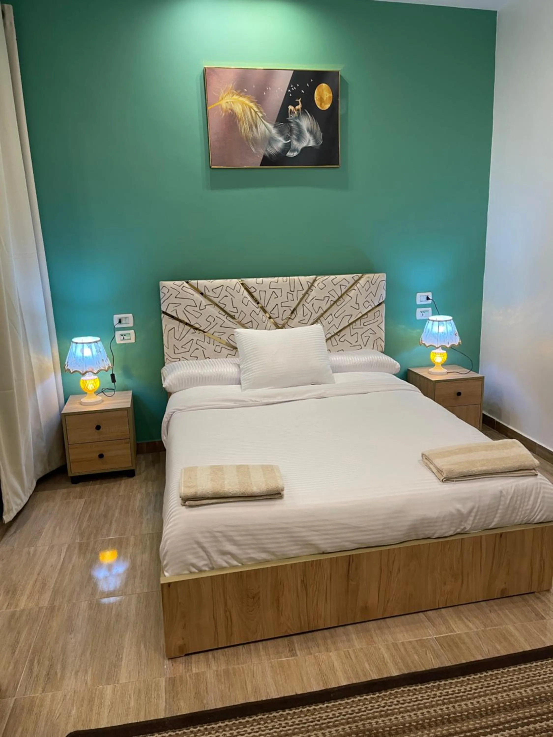 Bed in Farida Pyramids Boutique Hotel