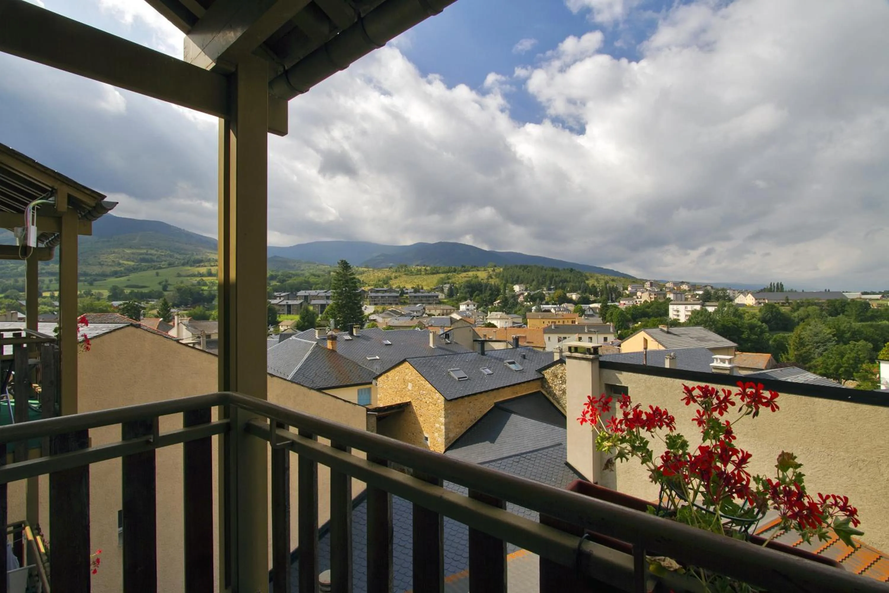 Balcony/Terrace in Logis Hotel Restaurant Planes