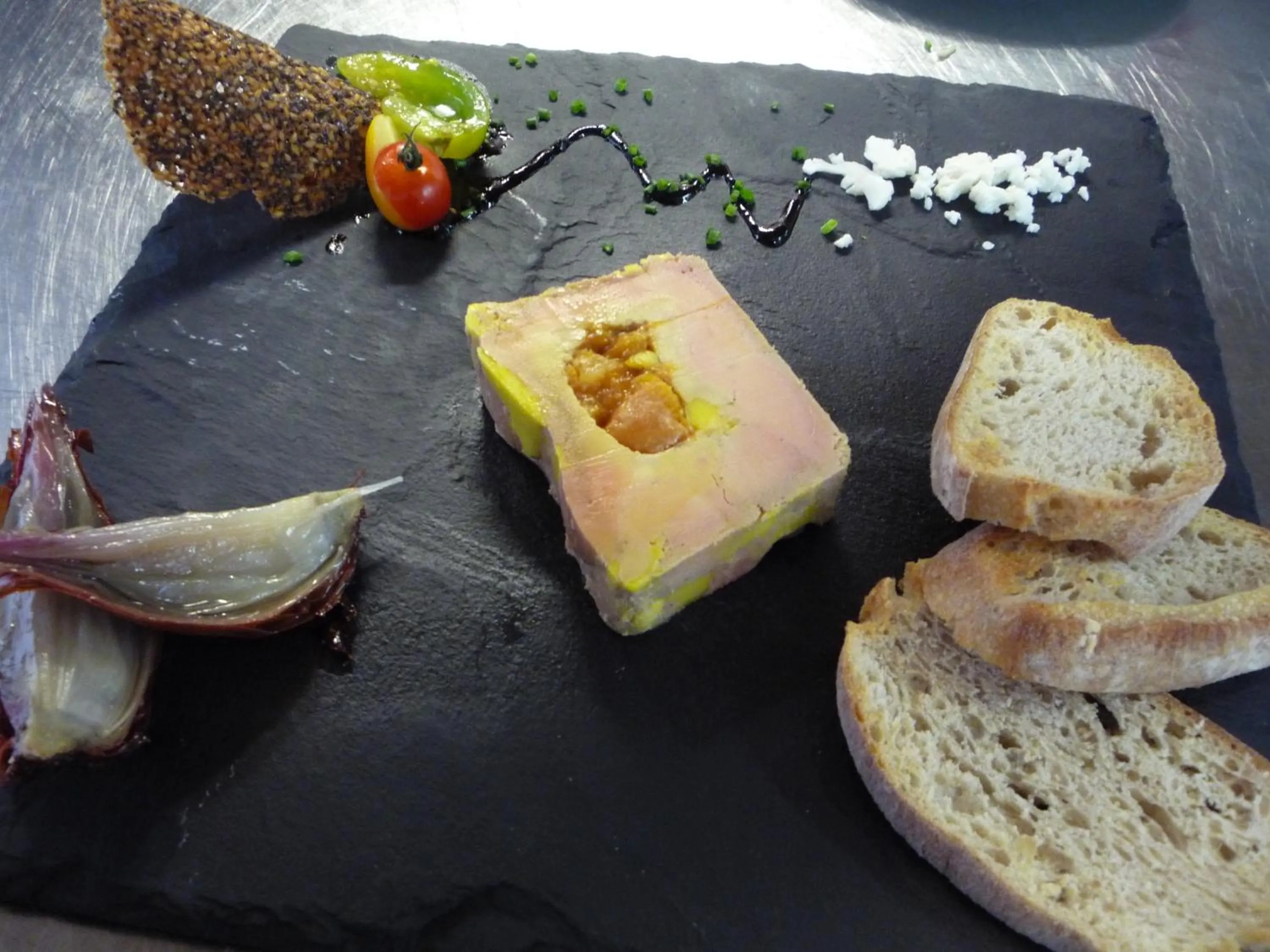 Food close-up in Logis Hotel Restaurant Planes