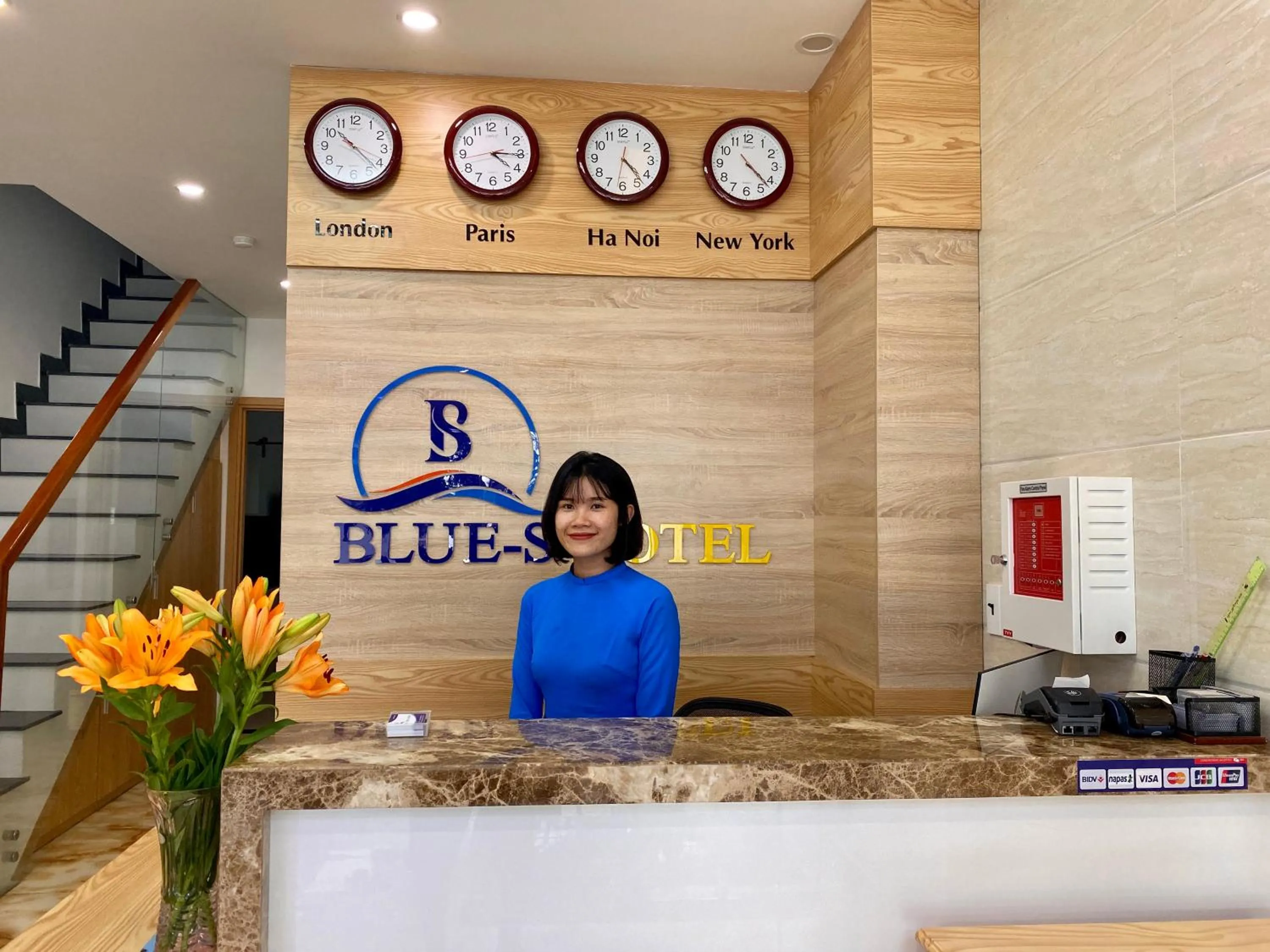 Lobby or reception in Blue-S Hotel & Apartment