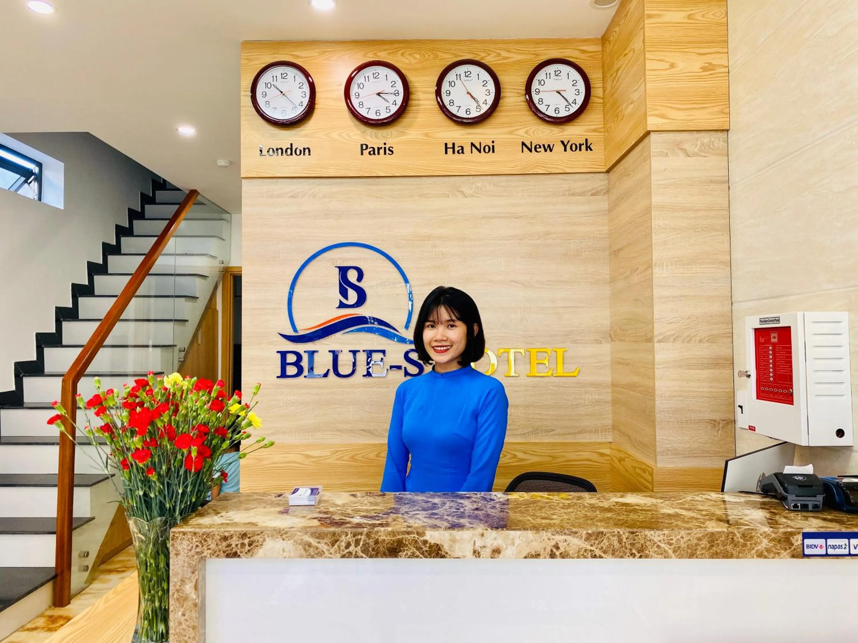 Lobby or reception in Blue-S Hotel & Apartment