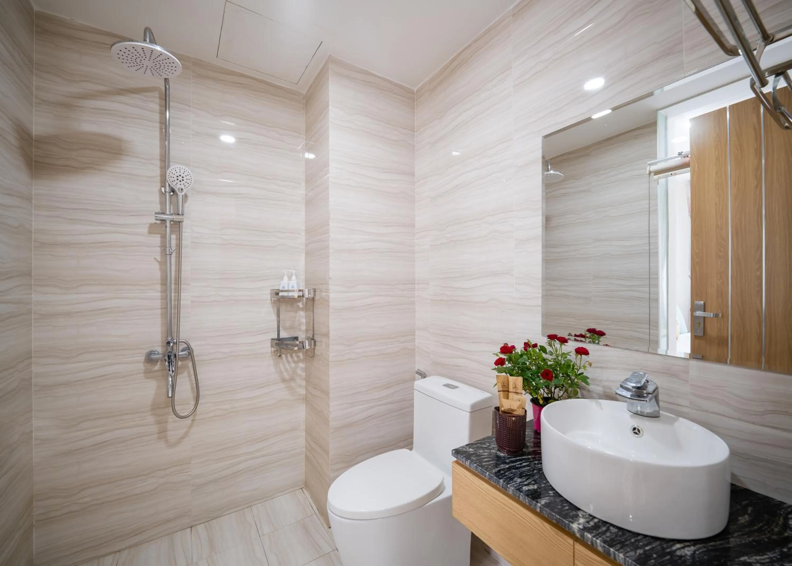 Bathroom in Blue-S Hotel & Apartment