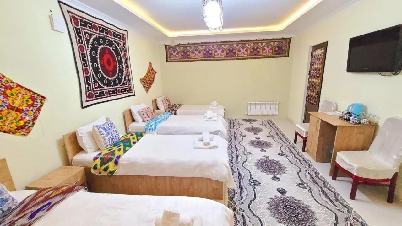 Bathroom, Bed in Samarkand City Center Hotel