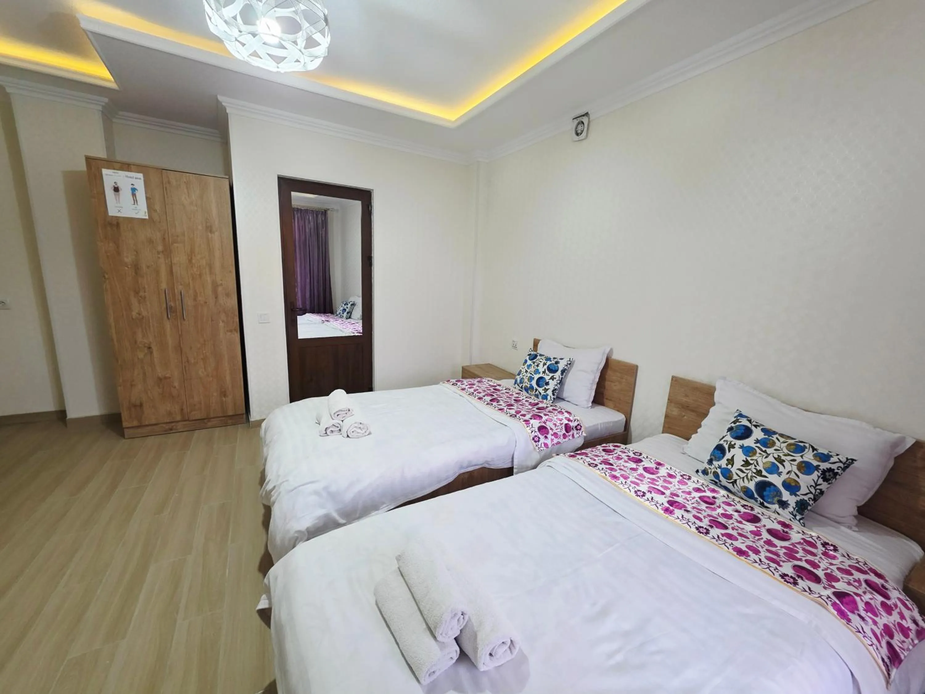 Bed in Samarkand City Center Hotel