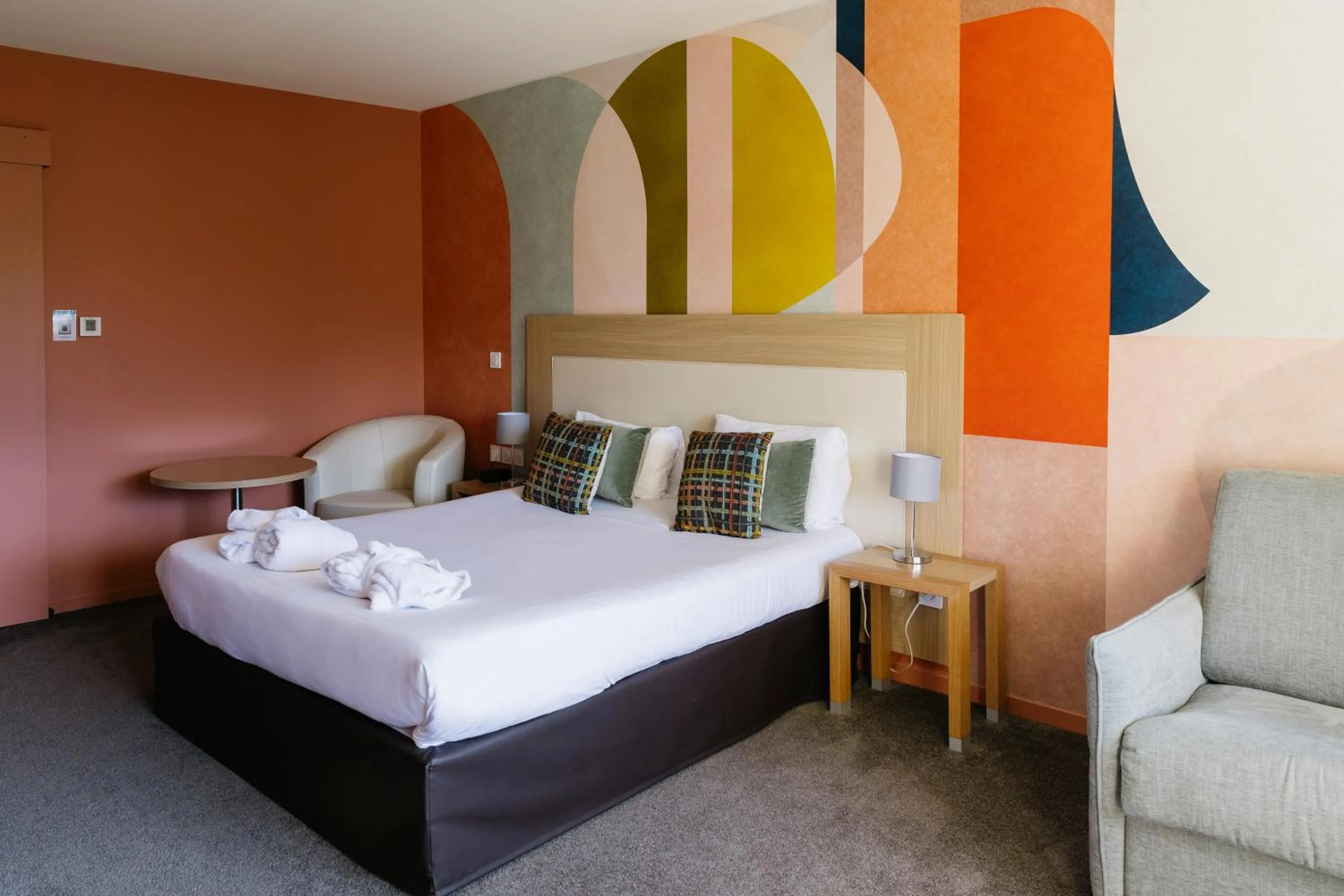 Bed in Hotel *** & Spa Vacances Bleues Villa Marlioz