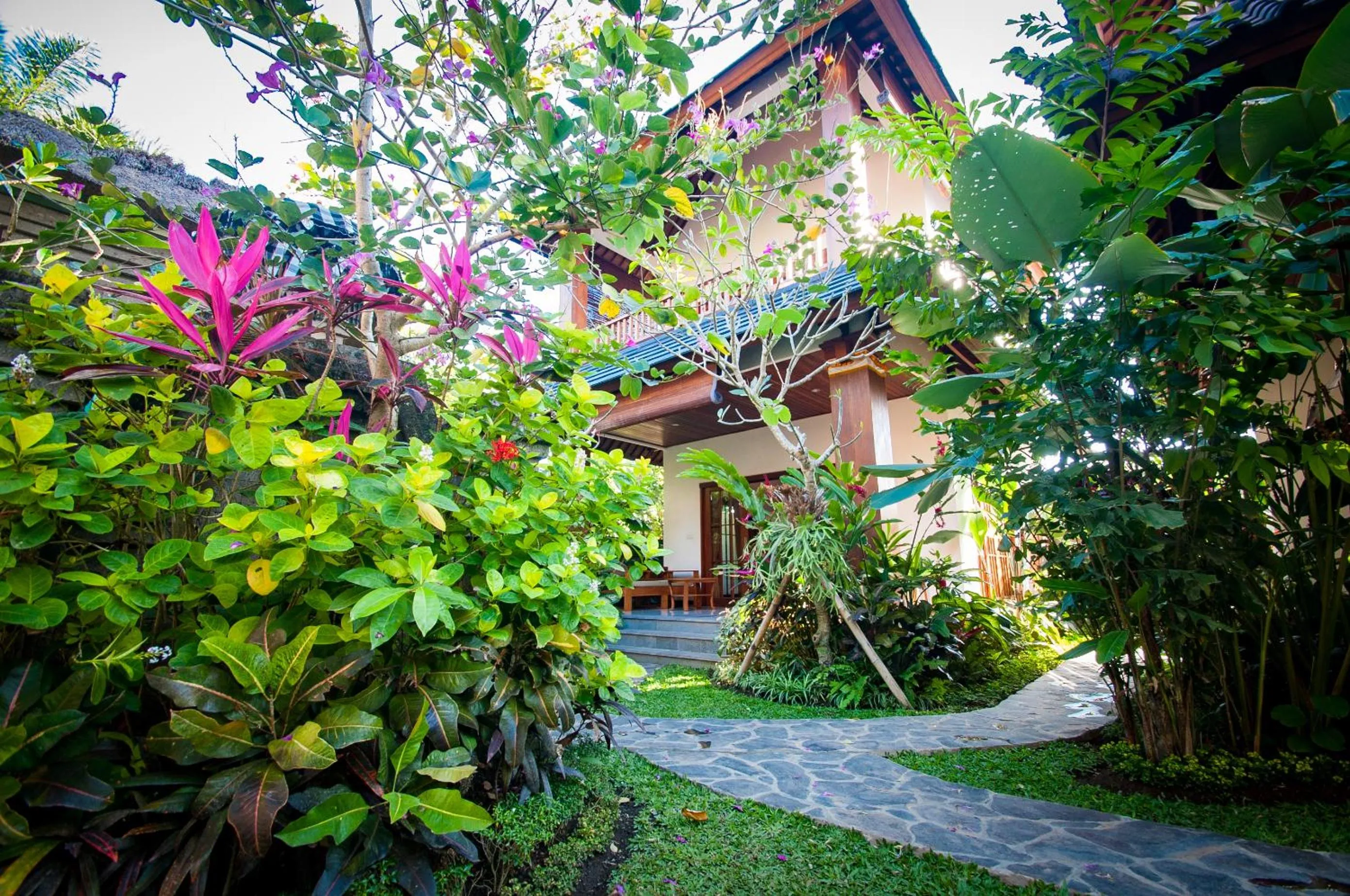 Property building in Flamboyant Villa Ubud