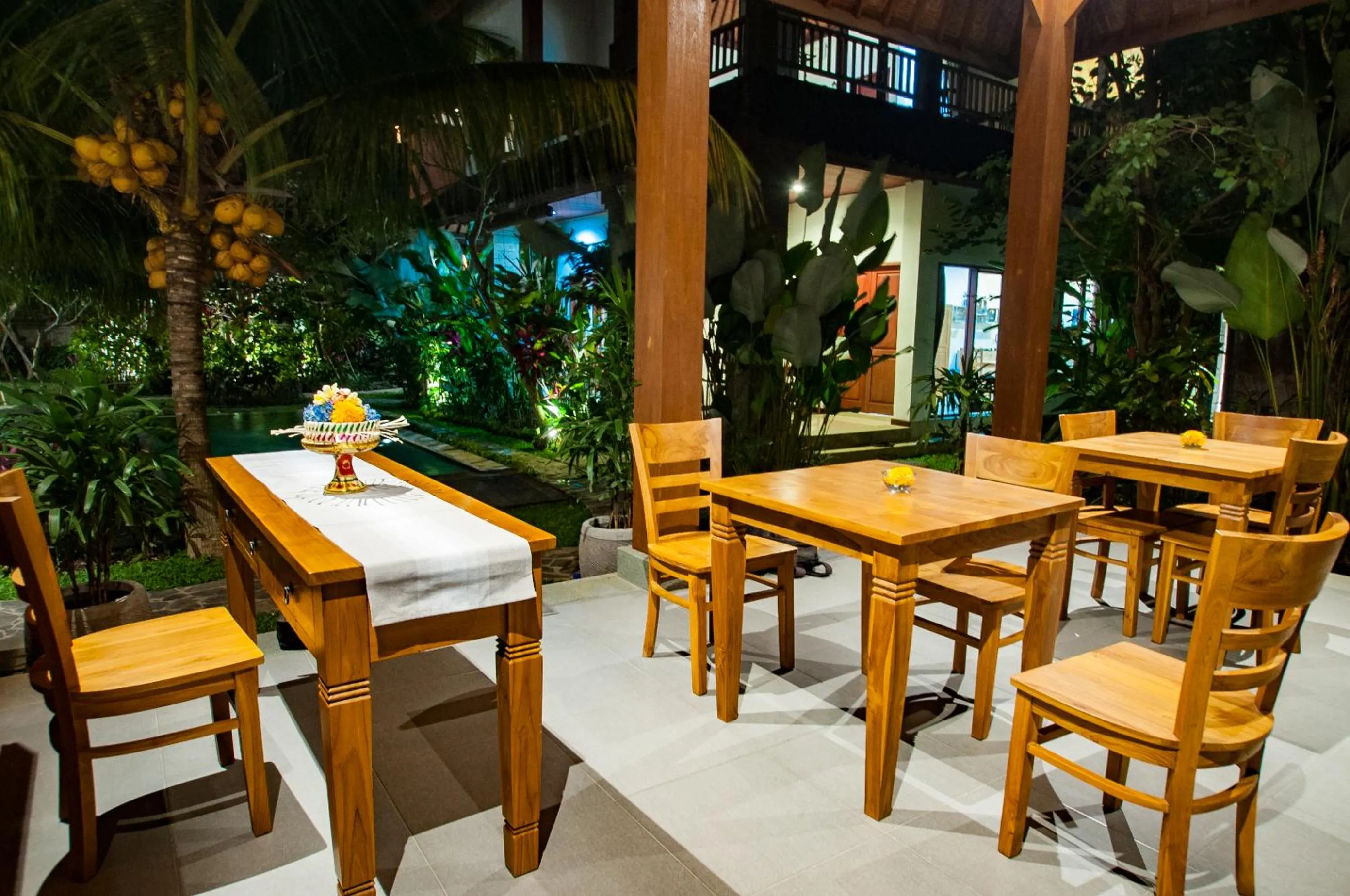 Patio in Flamboyant Villa Ubud