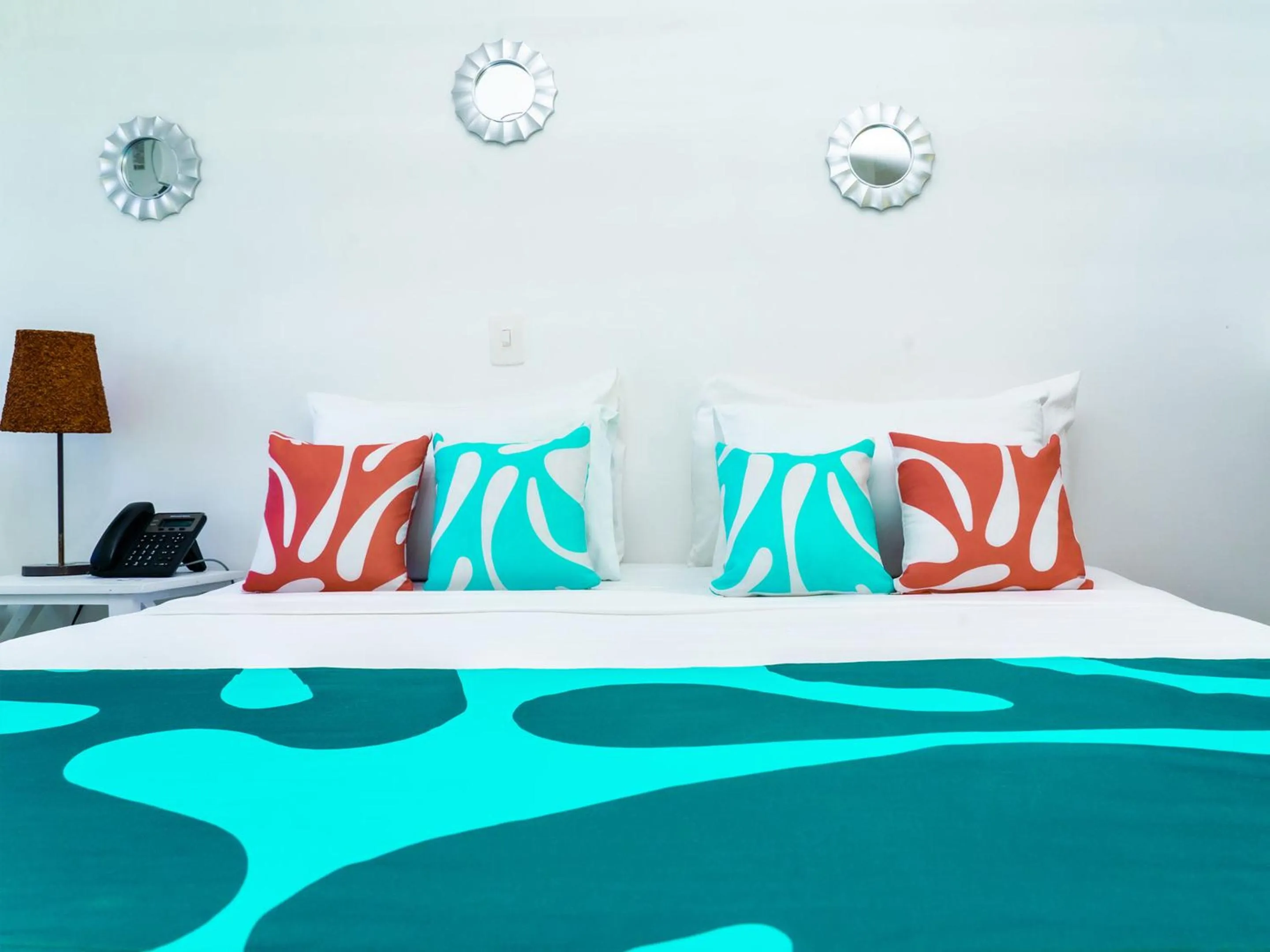 Bed in Hotel Caribbean Coral