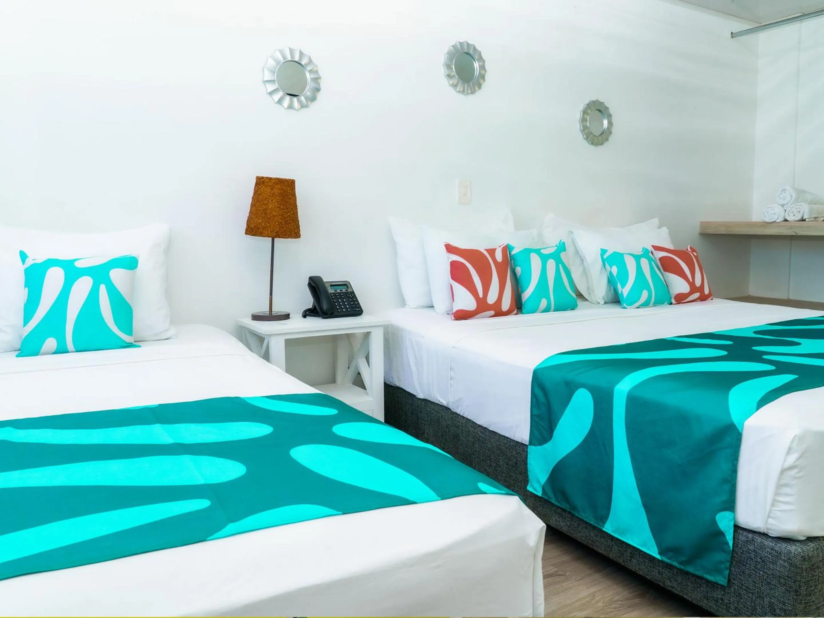 Bed in Hotel Caribbean Coral