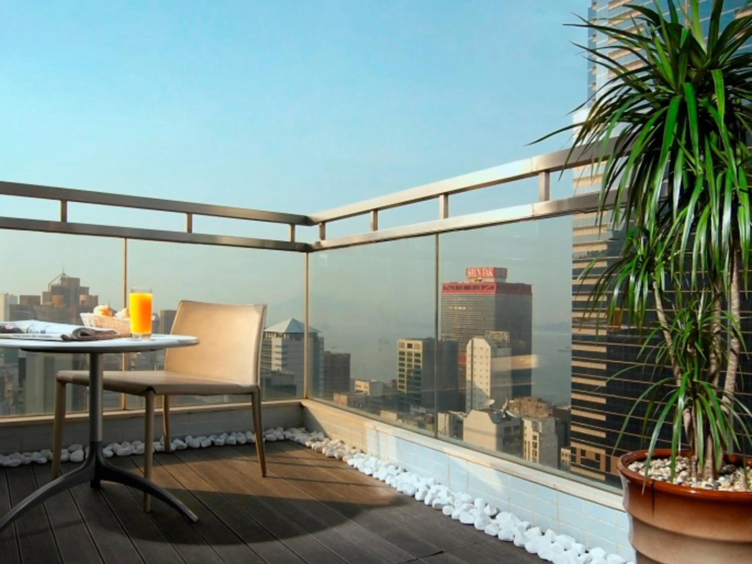 Balcony/Terrace in Lan Kwai Fong Hotel - Kau U Fong