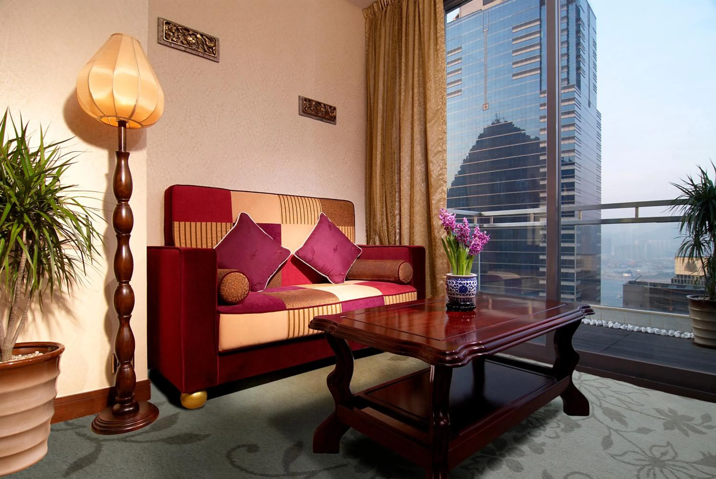 Seating area in Lan Kwai Fong Hotel - Kau U Fong