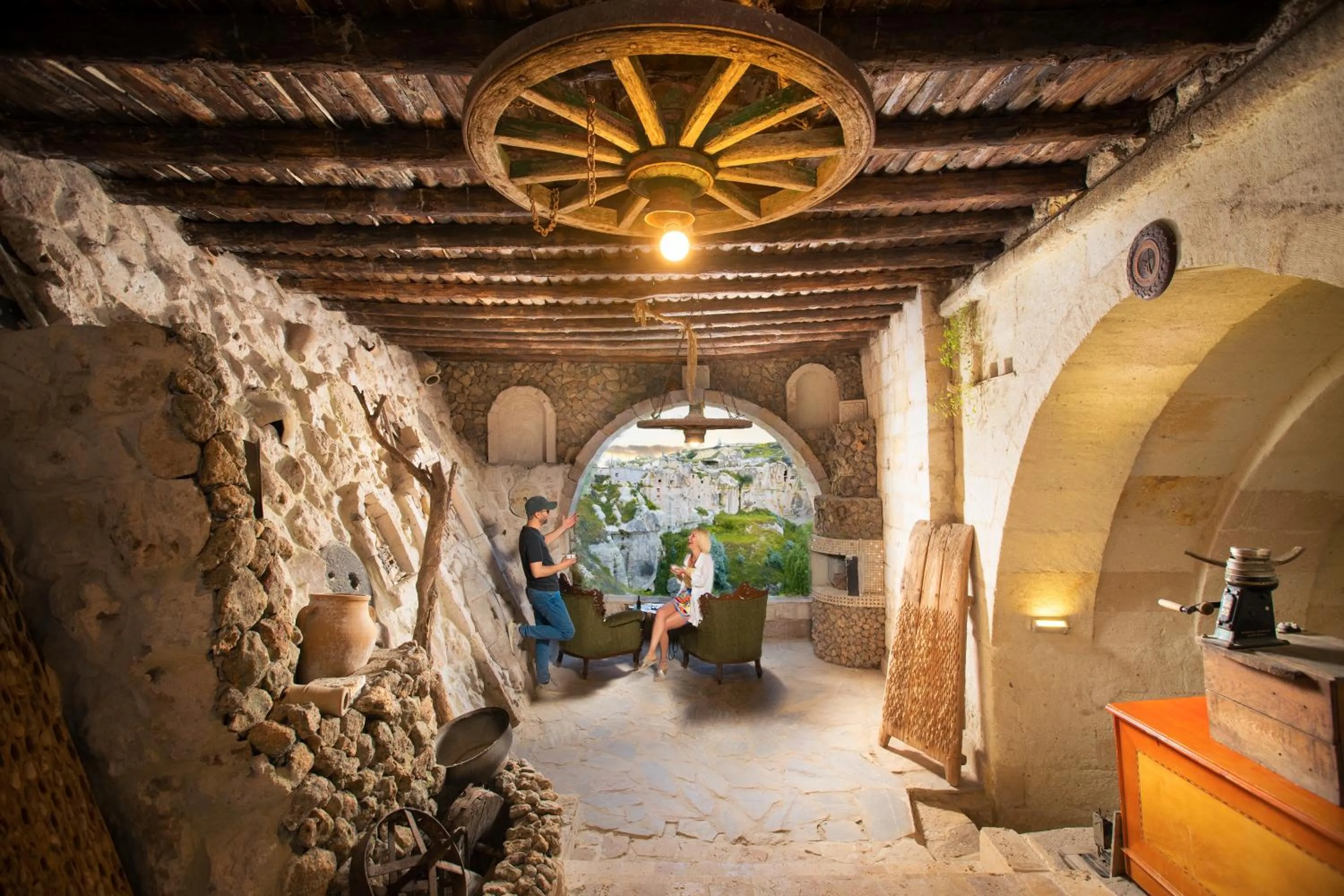 Patio in Cappadocia Splendid Cave Hotel
