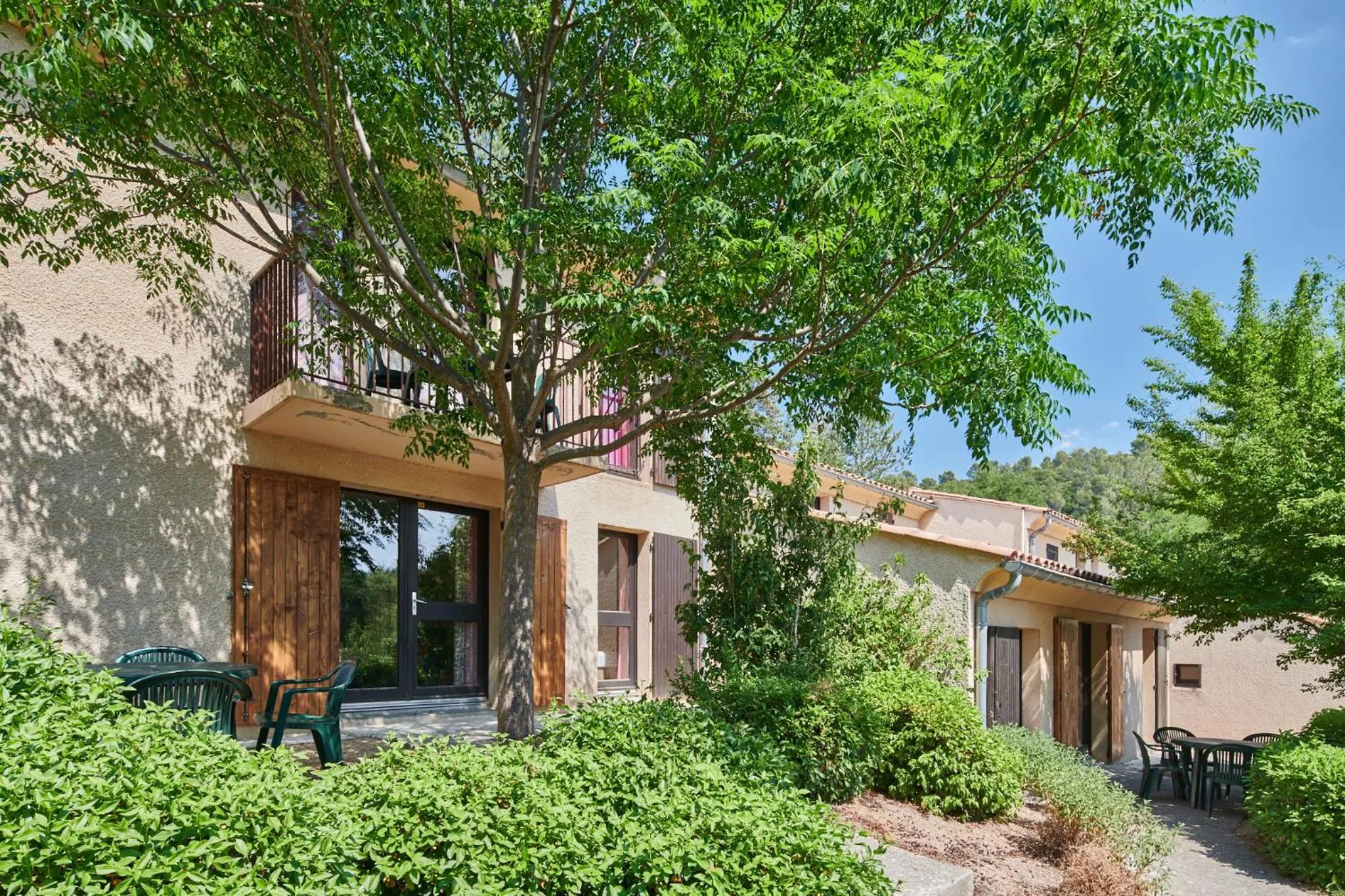 Patio in Club Vacances Bleues Domaine de Château Laval