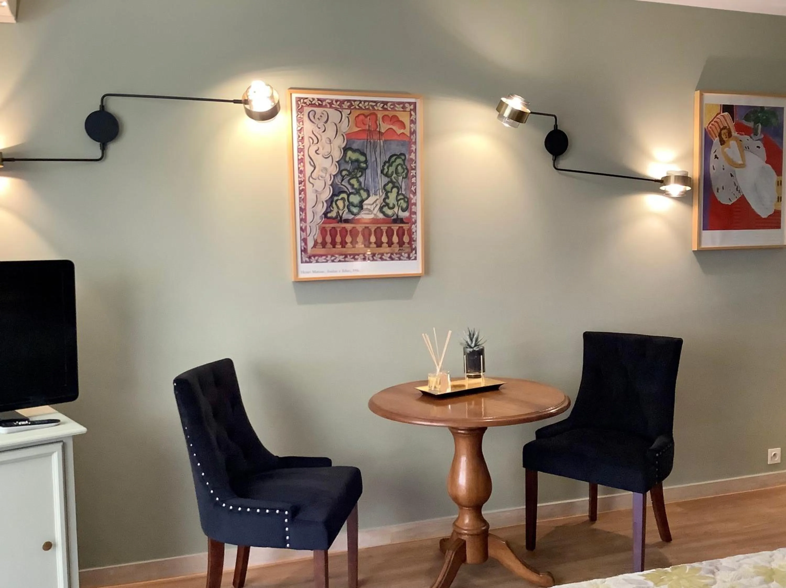 Seating area in Logis Hotel Diana