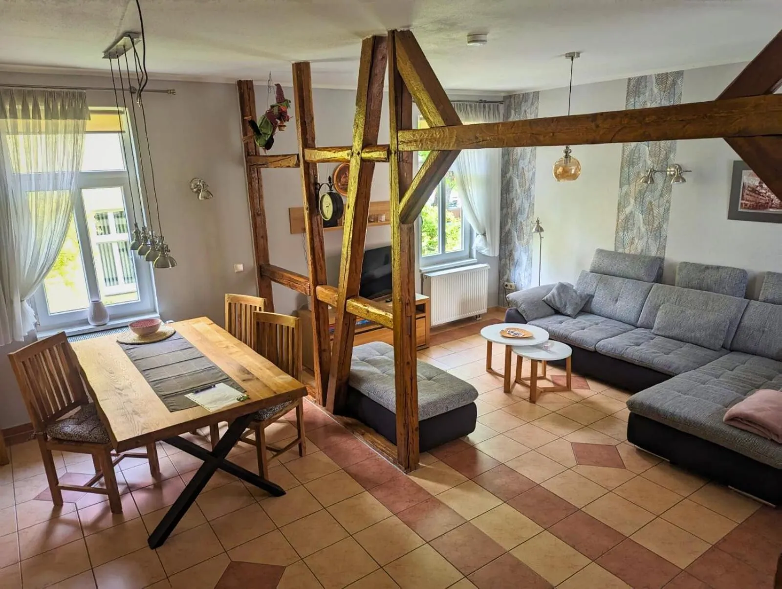 Living room in Ferienwohnungen An der Bimmelbahn Wernigerode