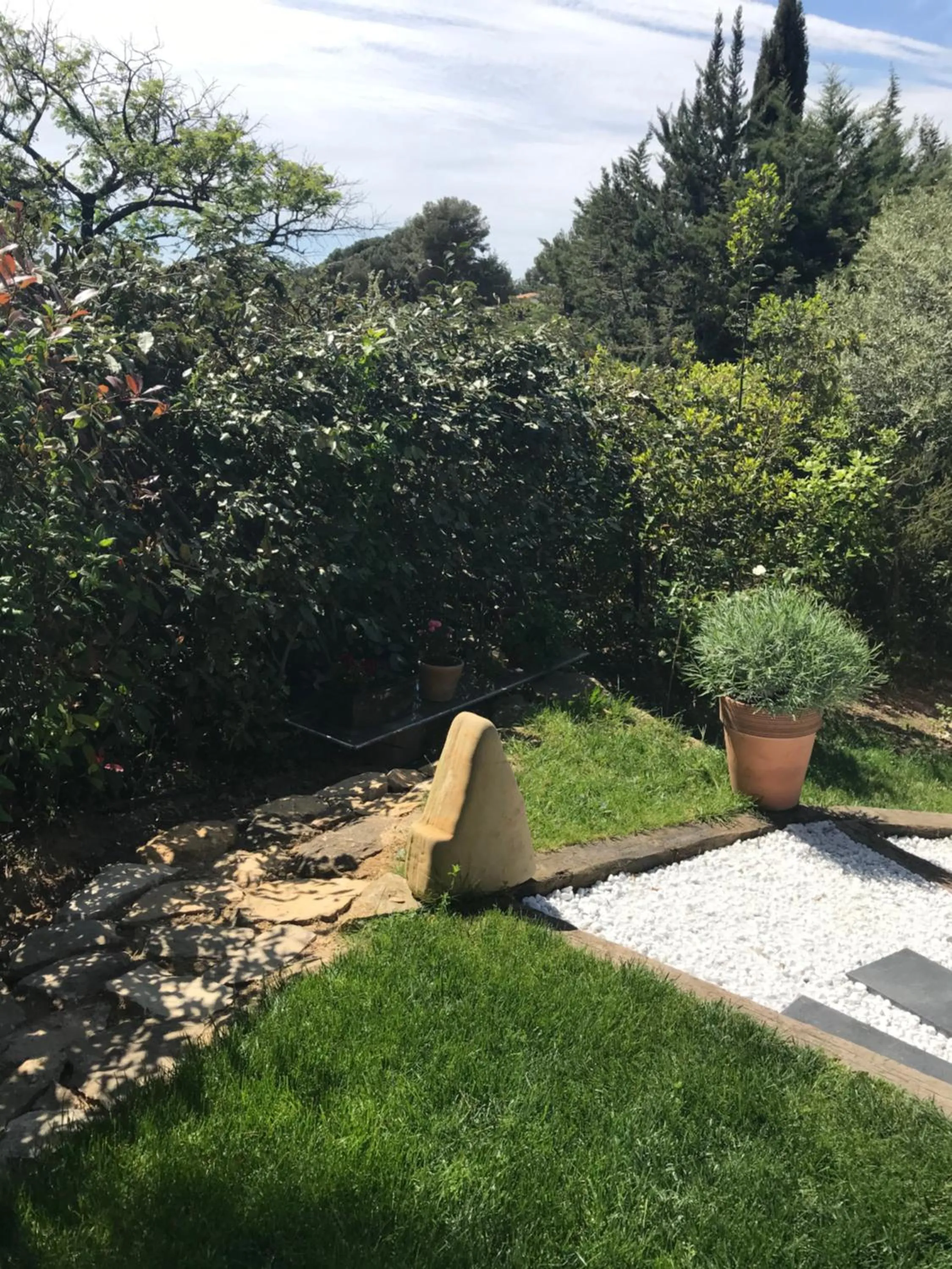 Garden view in GuestHouse Du Moulin (logement neuf)