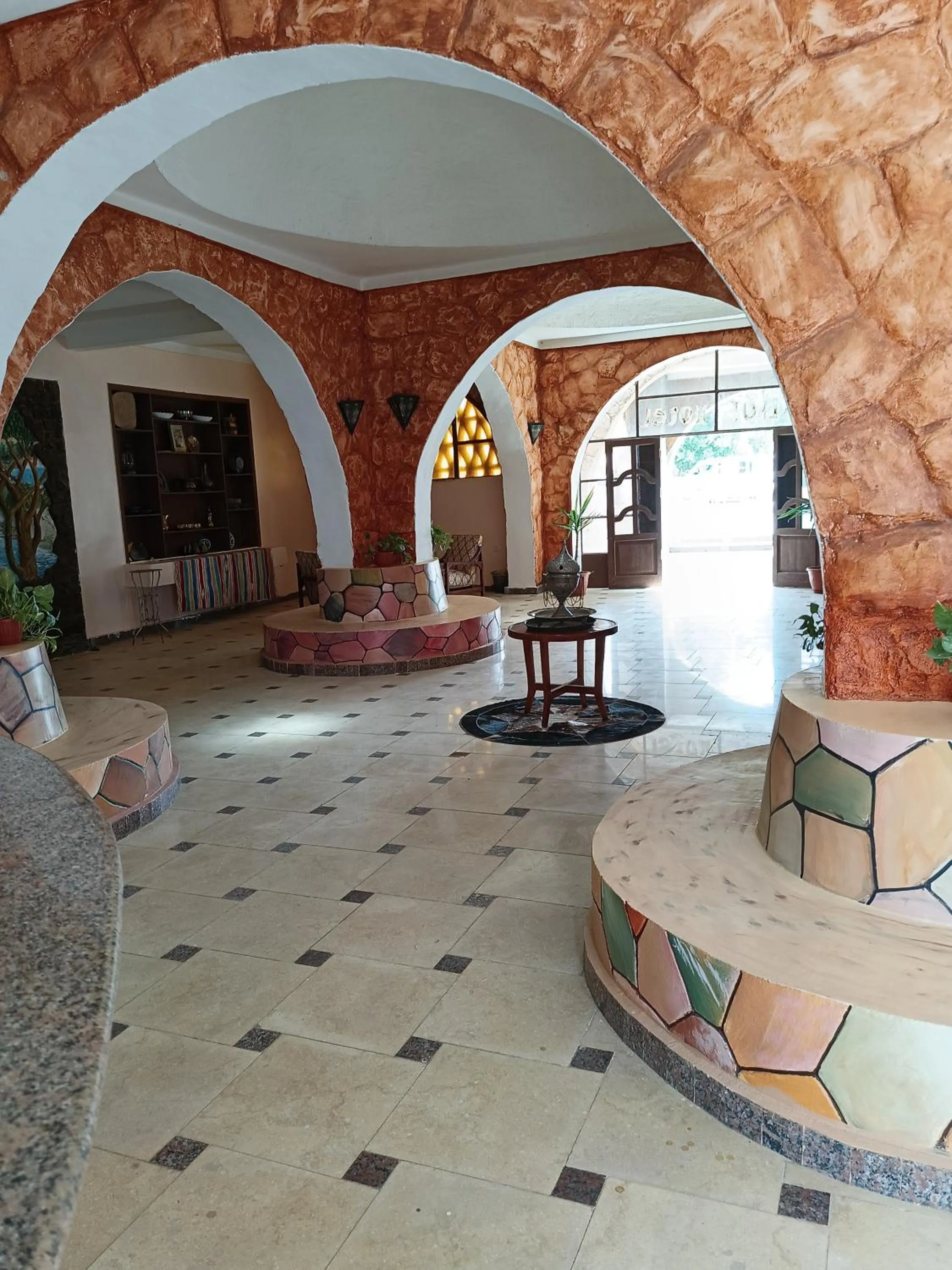 Seating area in Hllol Hotel Abu Simbel