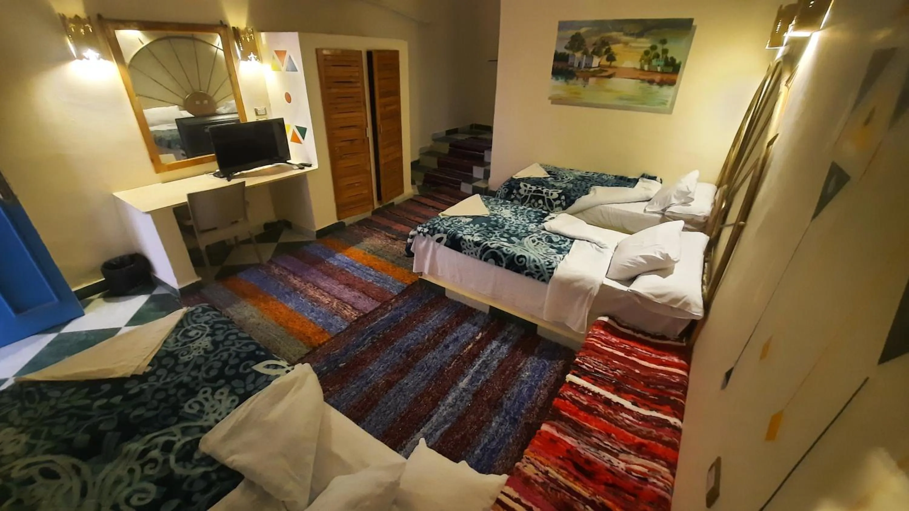 Bed in Hllol Hotel Abu Simbel