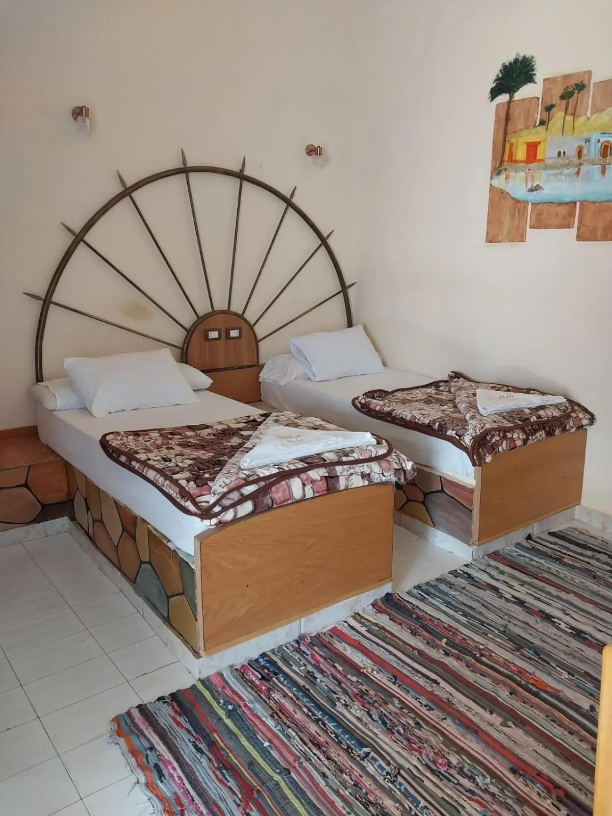 Bed in Hllol Hotel Abu Simbel