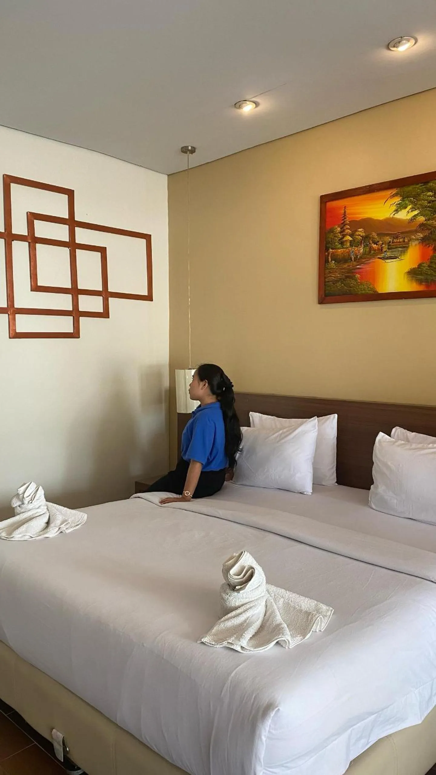 Bed in Hotel Ompu Herti