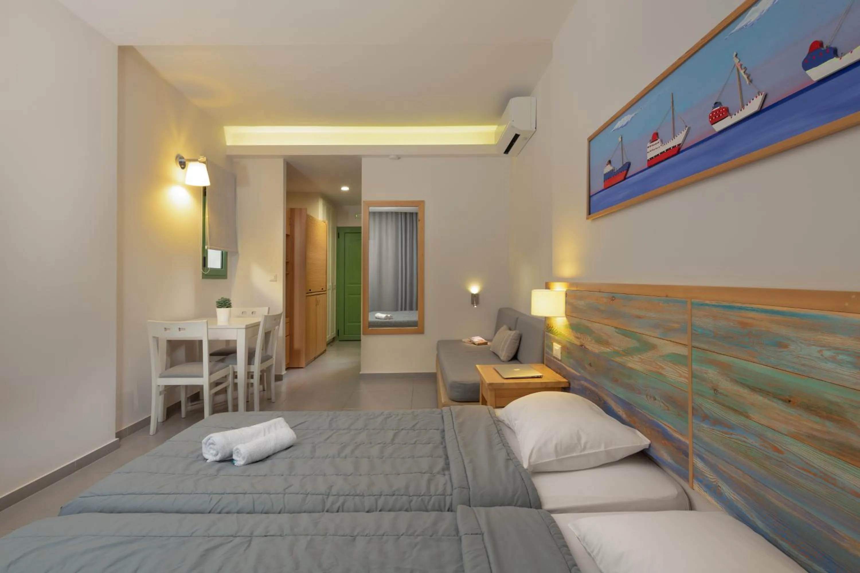 Bed in Erato Beach Hotel Adults Only by Smile Hotels