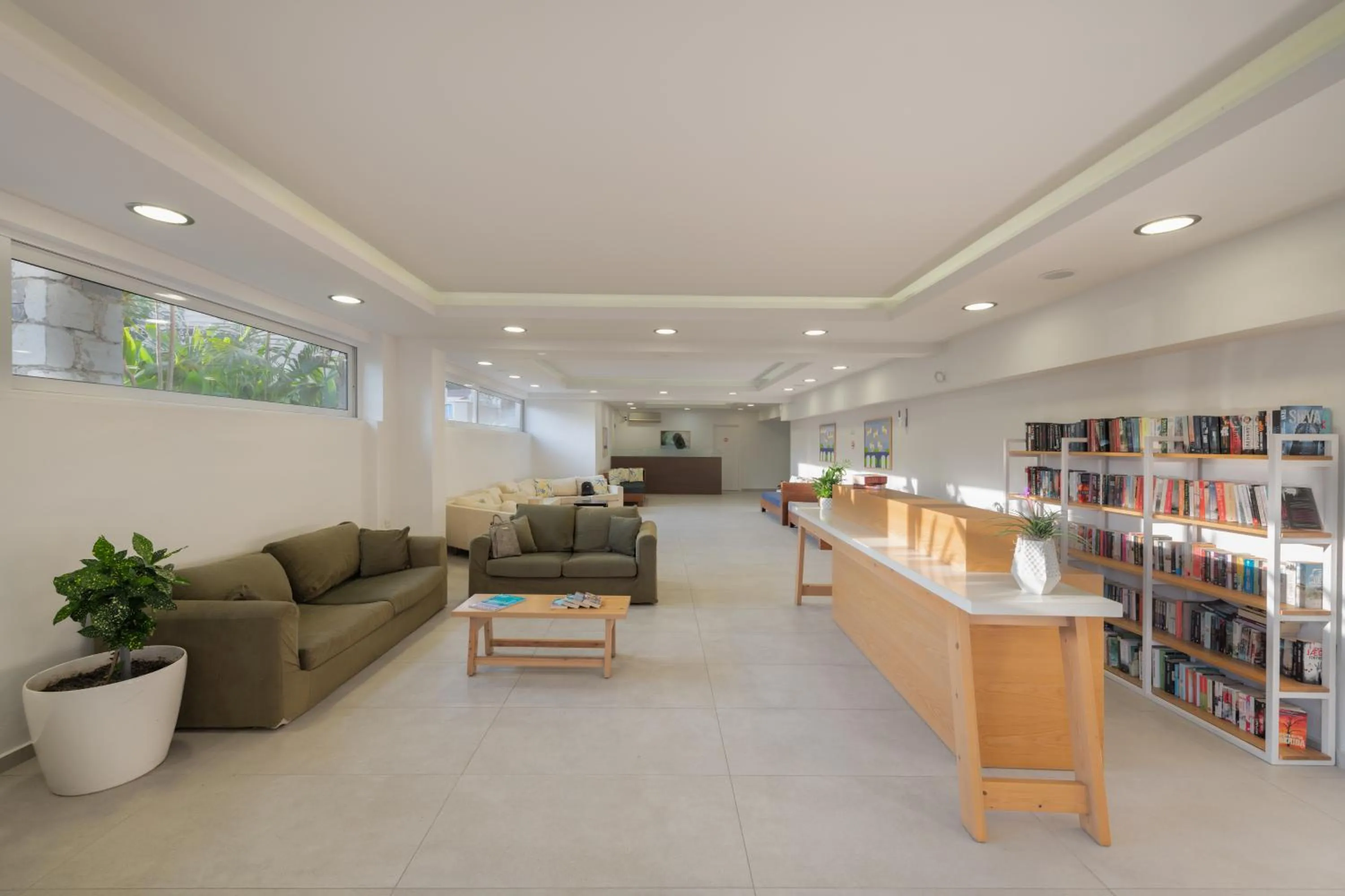 Library in Erato Beach Hotel Adults Only by Smile Hotels