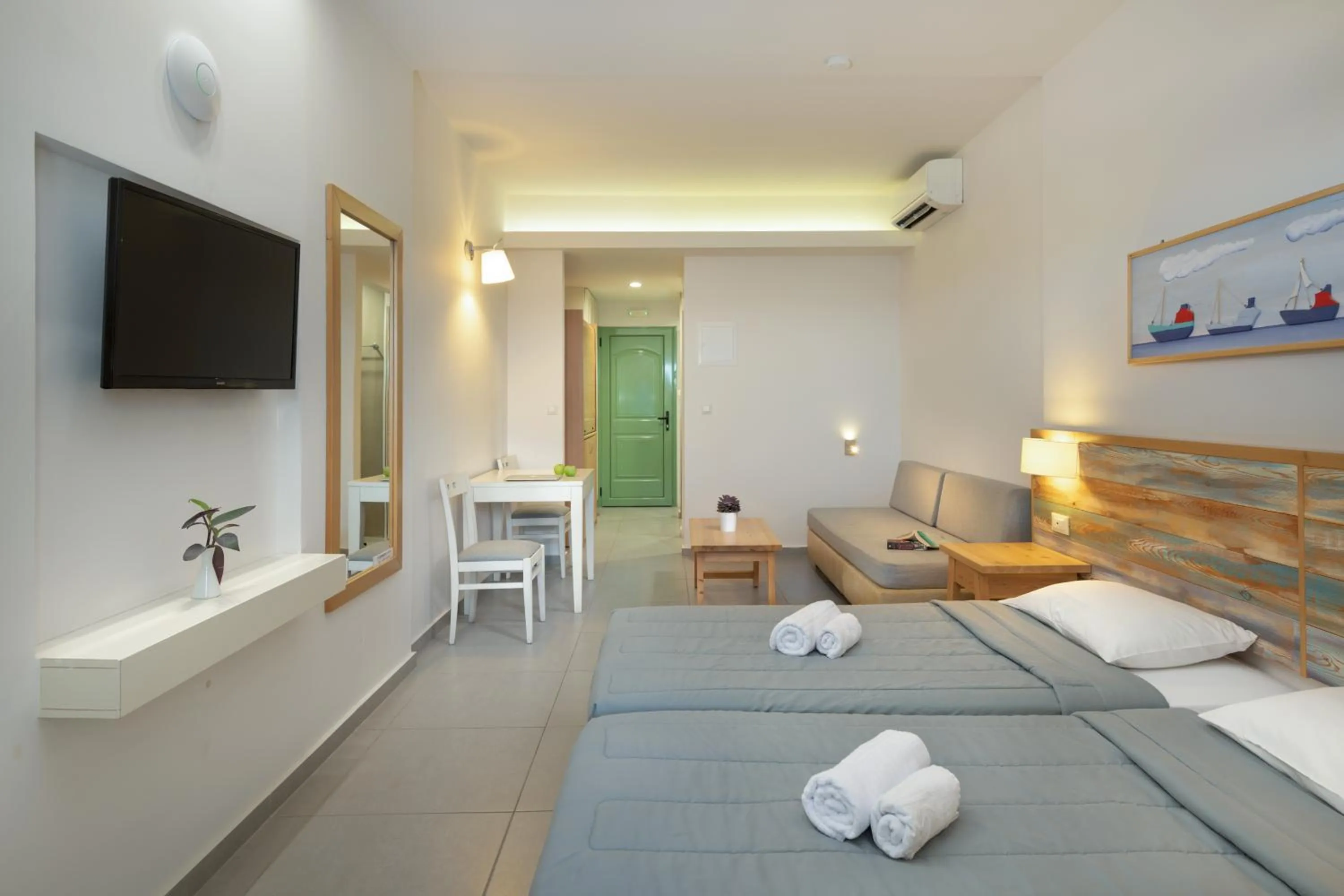 Photo of the whole room, Bed in Erato Beach Hotel Adults Only by Smile Hotels